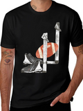 Football Goalpost Cleats and Ball Graphic Tee