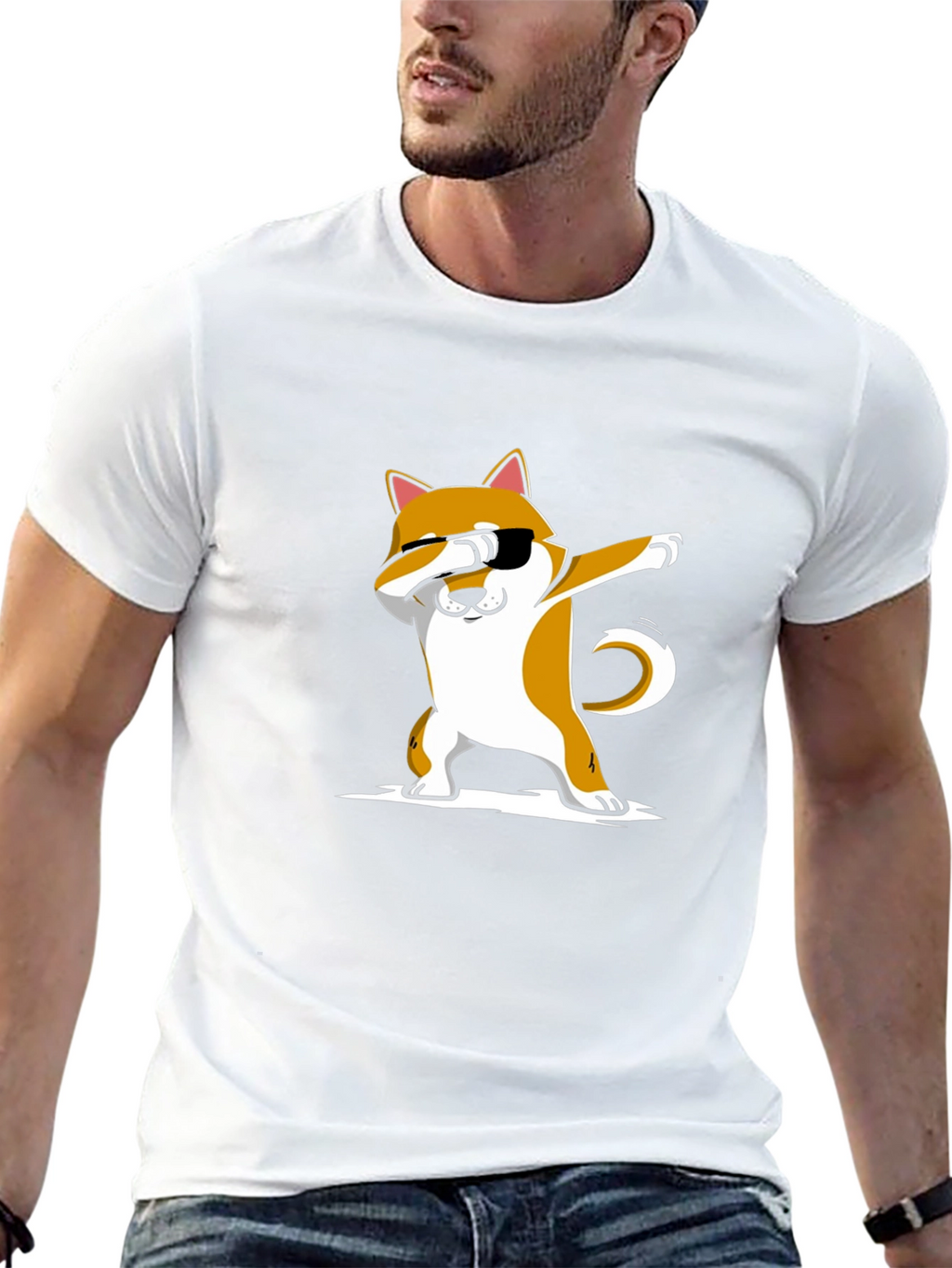 Dabbing Dog T-Shirt - Shiba Inu Dab Dance Tee