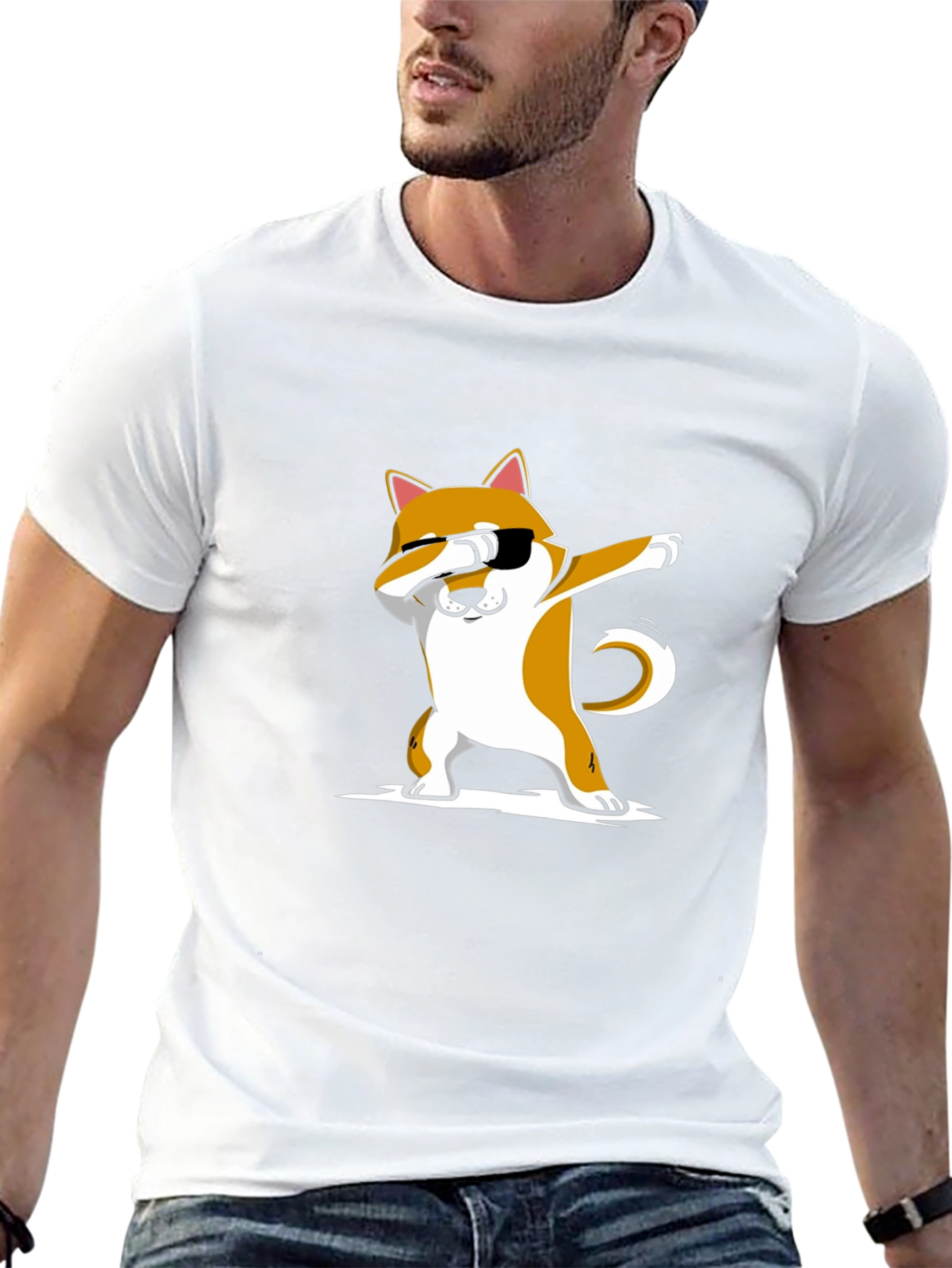 Dabbing Dog T-Shirt - Shiba Inu Dab Dance Tee