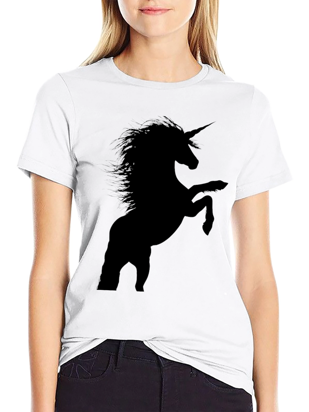 Unicorn Graphic T-Shirt - Black
