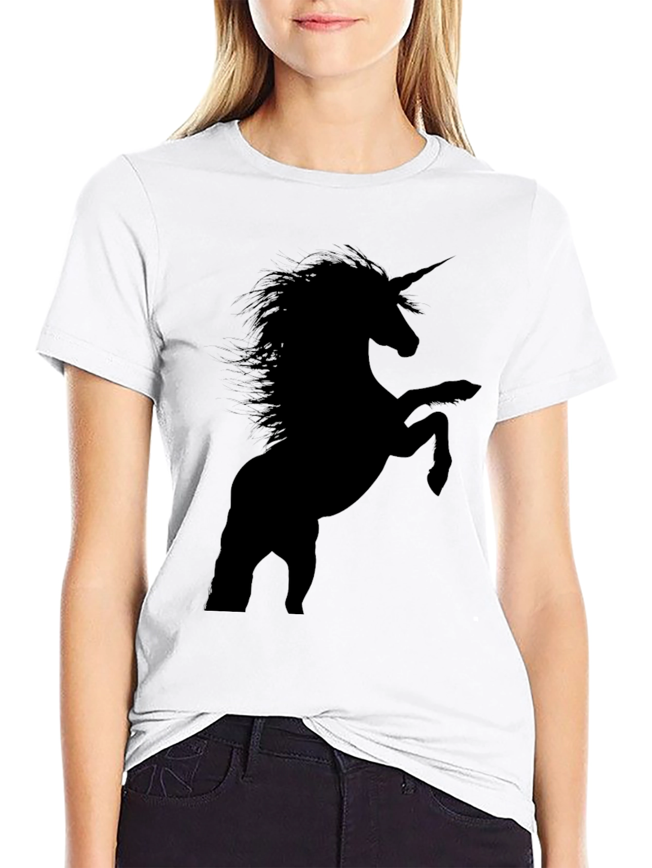 Unicorn Graphic T-Shirt - Black