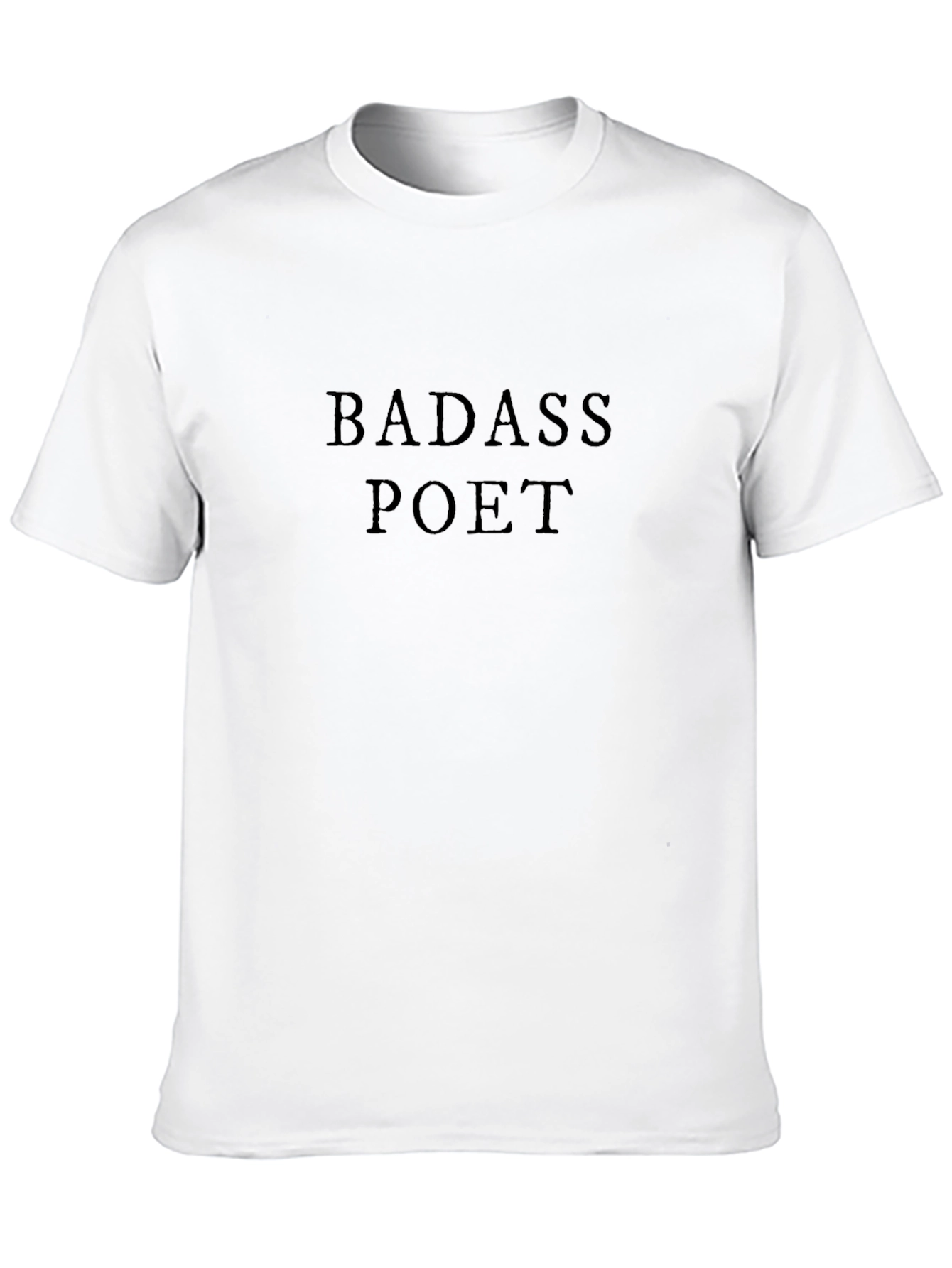 Badass Poet Black T-Shirt - Classic Style