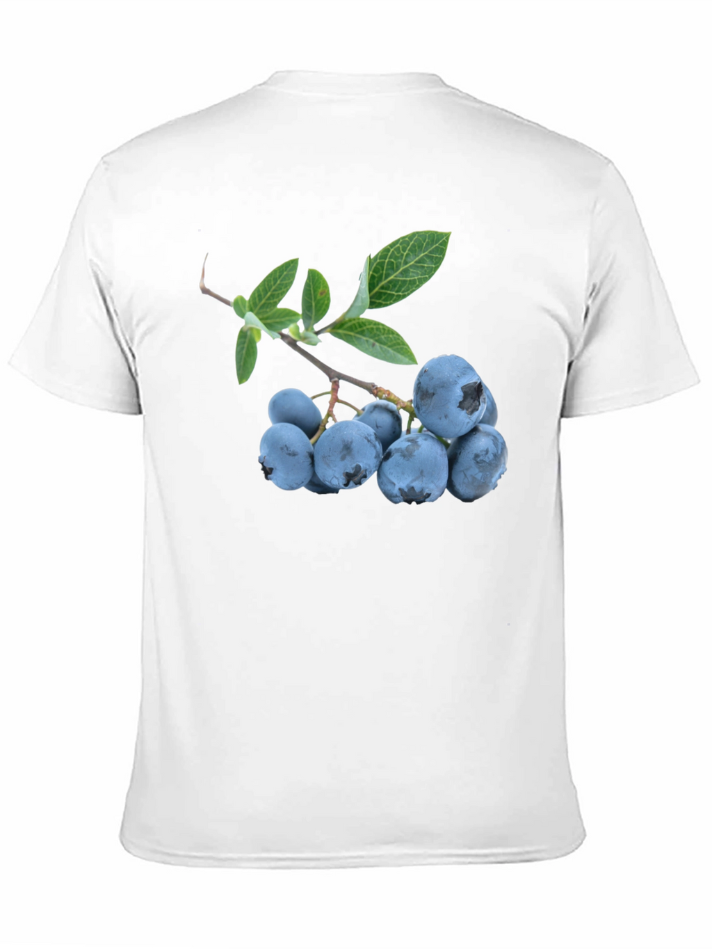 Blueberry Branch Graphic Black T-Shirt