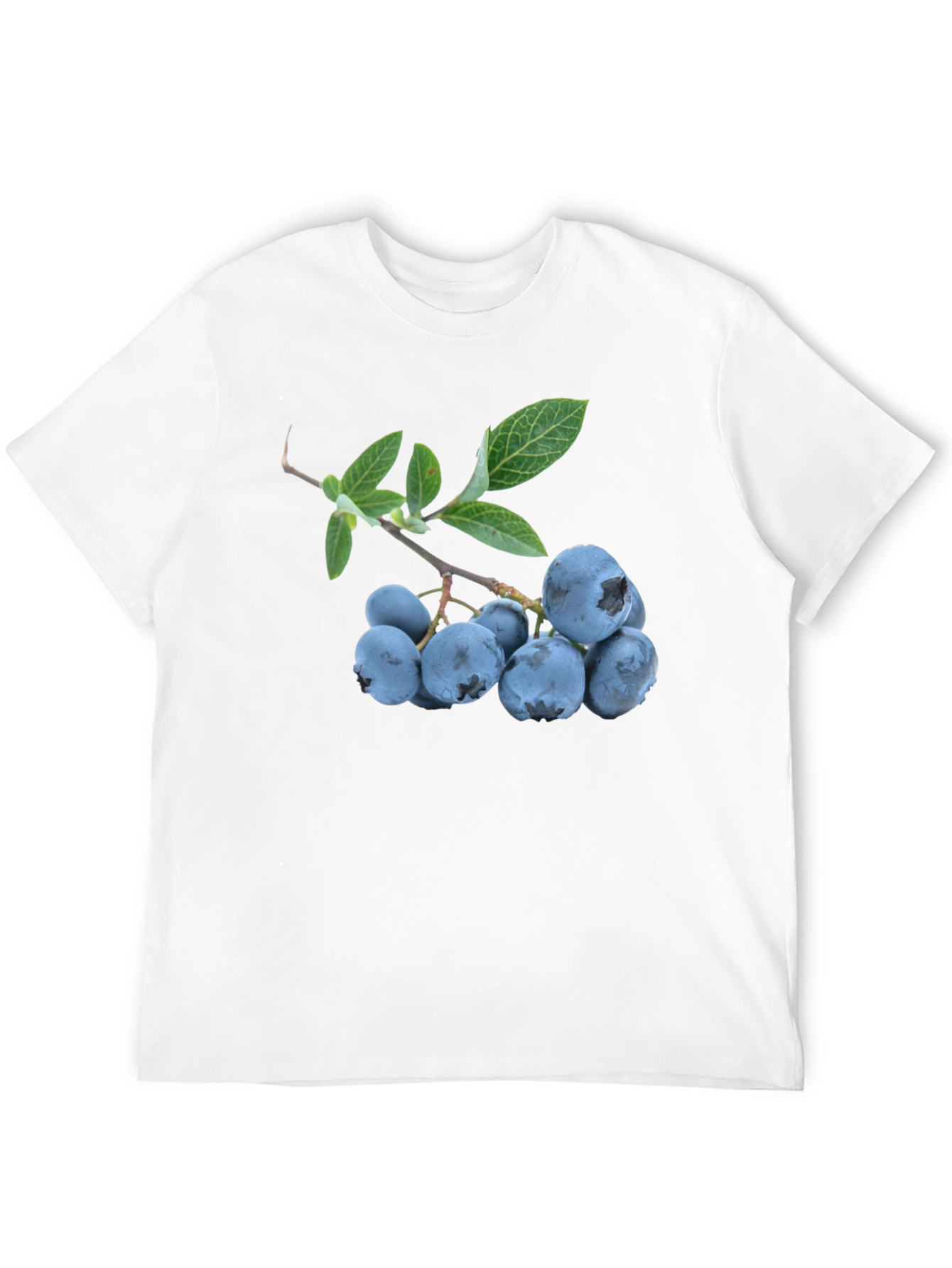 Blueberry Branch Graphic Black T-Shirt