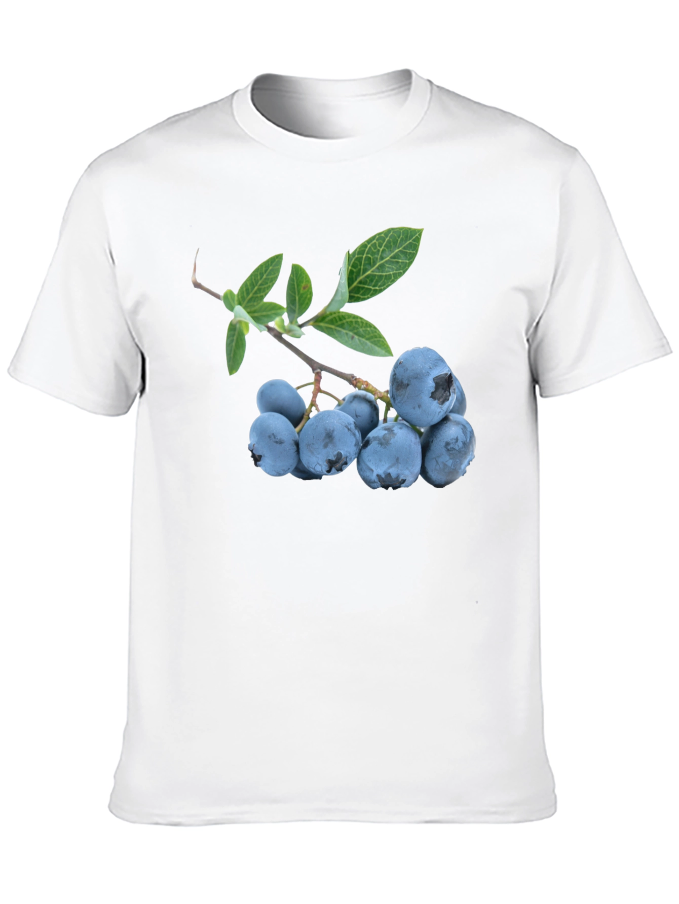 Blueberry Branch Graphic Black T-Shirt