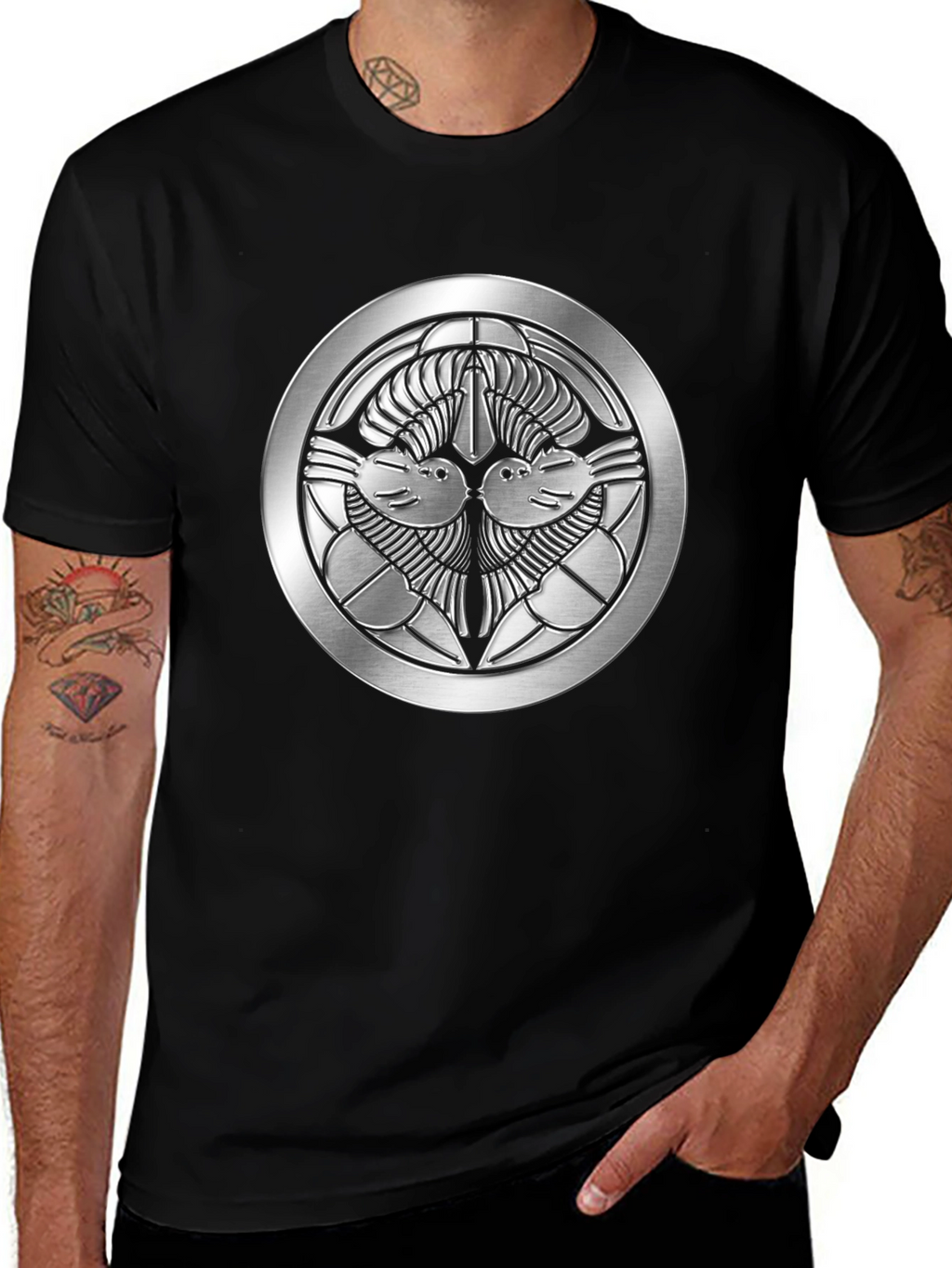 Samurai Clan Symbol Graphic T-Shirt