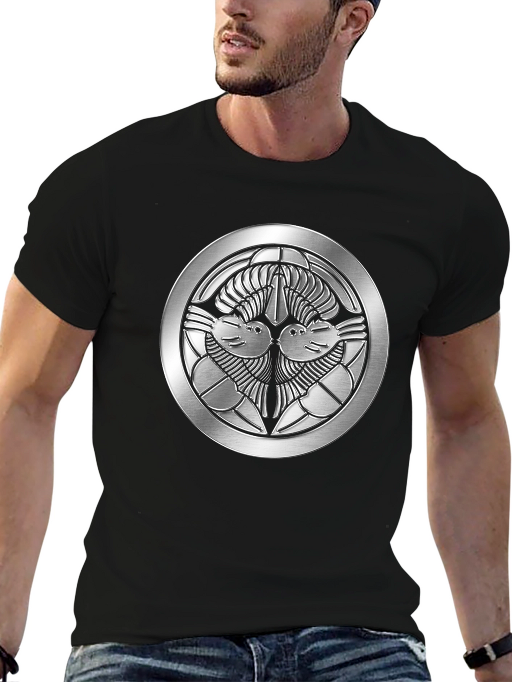 Samurai Clan Symbol Graphic T-Shirt