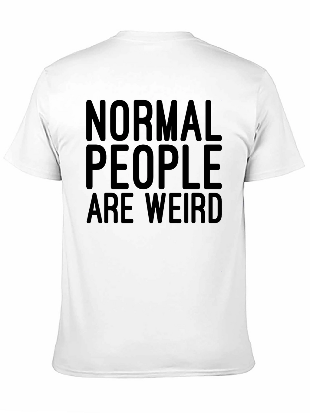 Normal People Are Weird Graphic Tee - Black