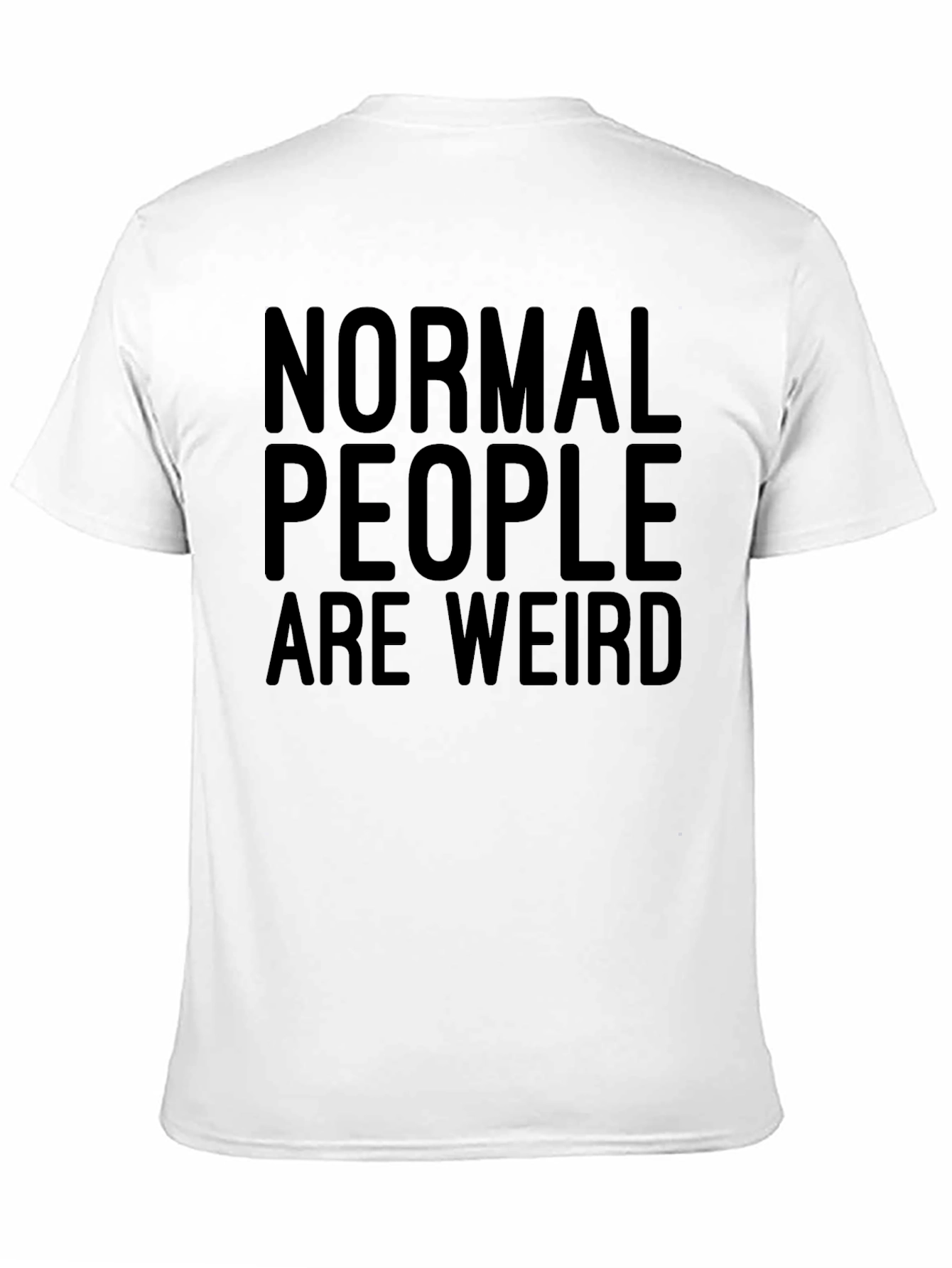 Normal People Are Weird Graphic Tee - Black