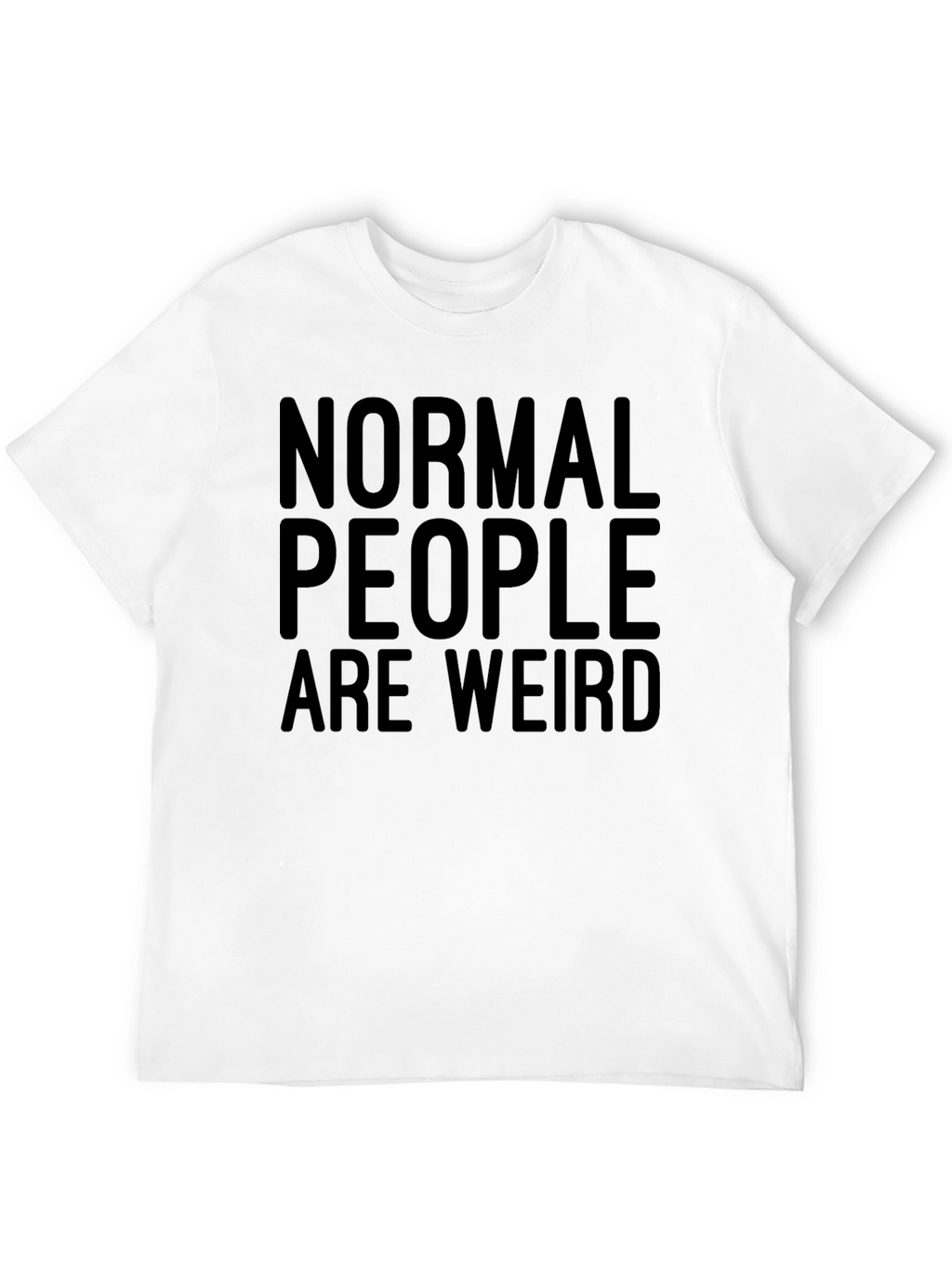 Normal People Are Weird Graphic Tee - Black