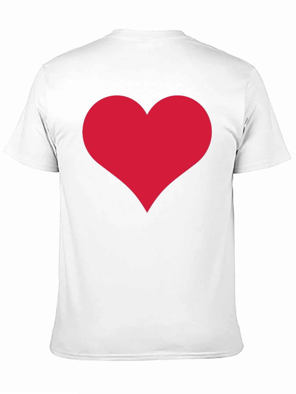 Heart Graphic Tee - Classic Crew Neck Black T-Shirt