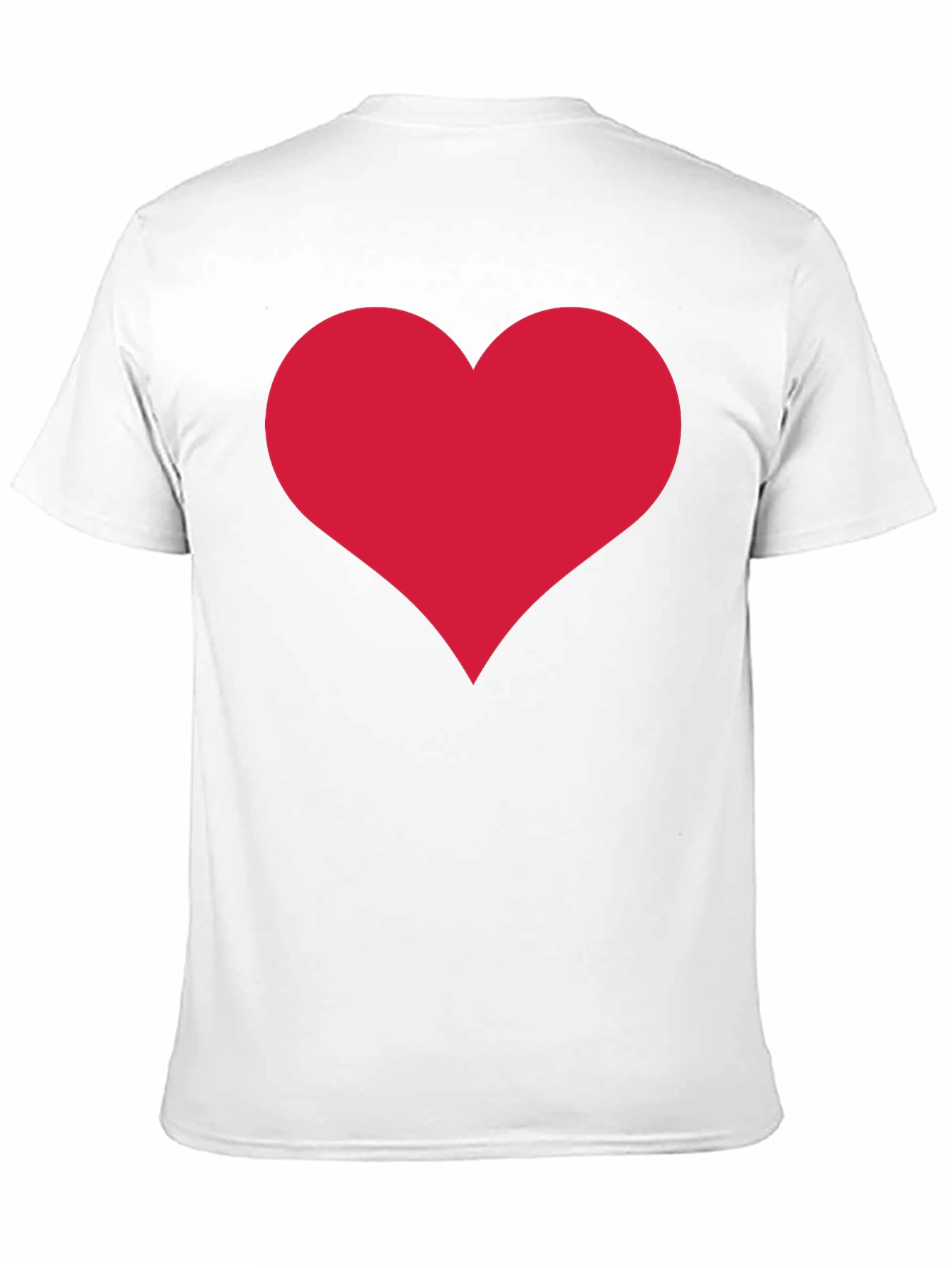 Heart Graphic Tee - Classic Crew Neck Black T-Shirt