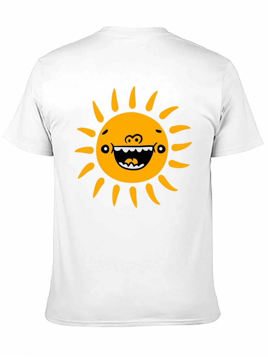 Funny Sun Graphic Black T-Shirt