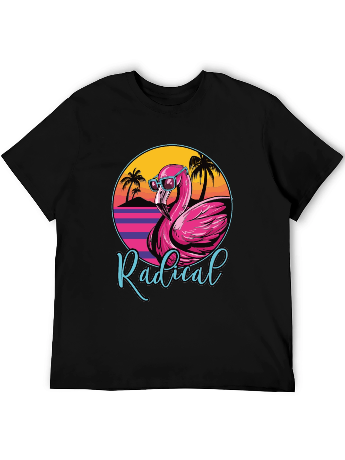 Radical Flamingo Graphic Tee - Retro Summer Vibes