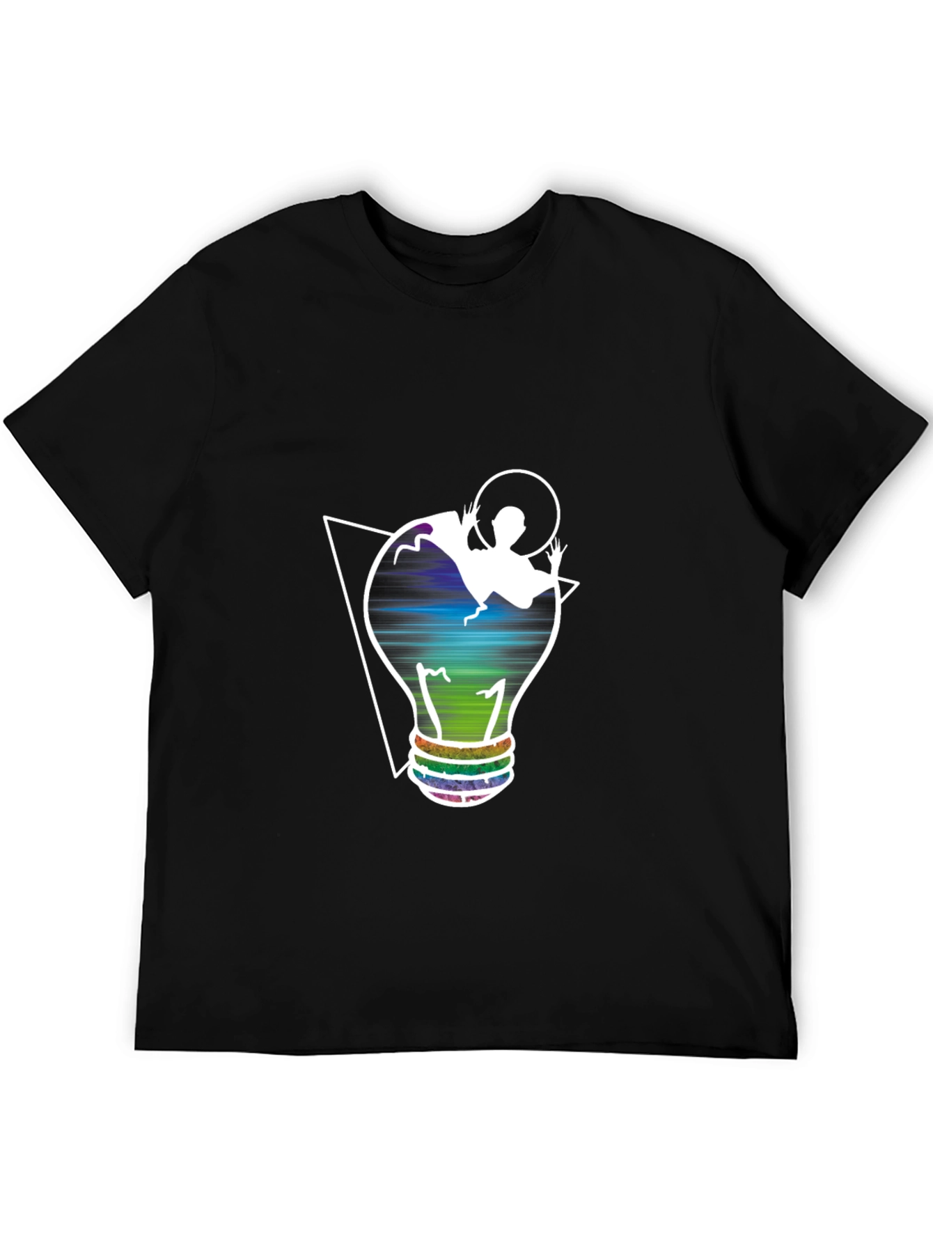 Unique Graphic Tee - Lightbulb Design