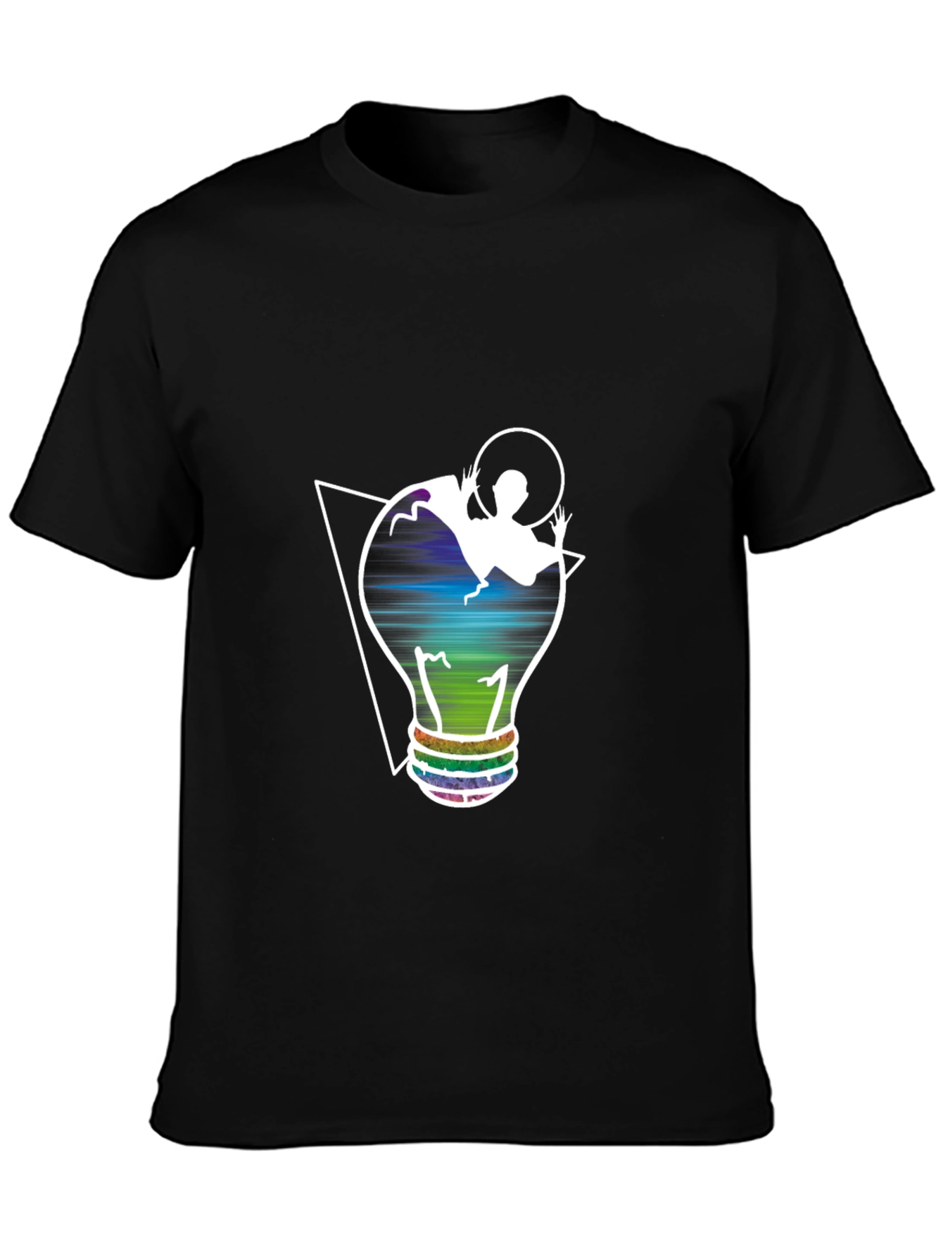 Unique Graphic Tee - Lightbulb Design