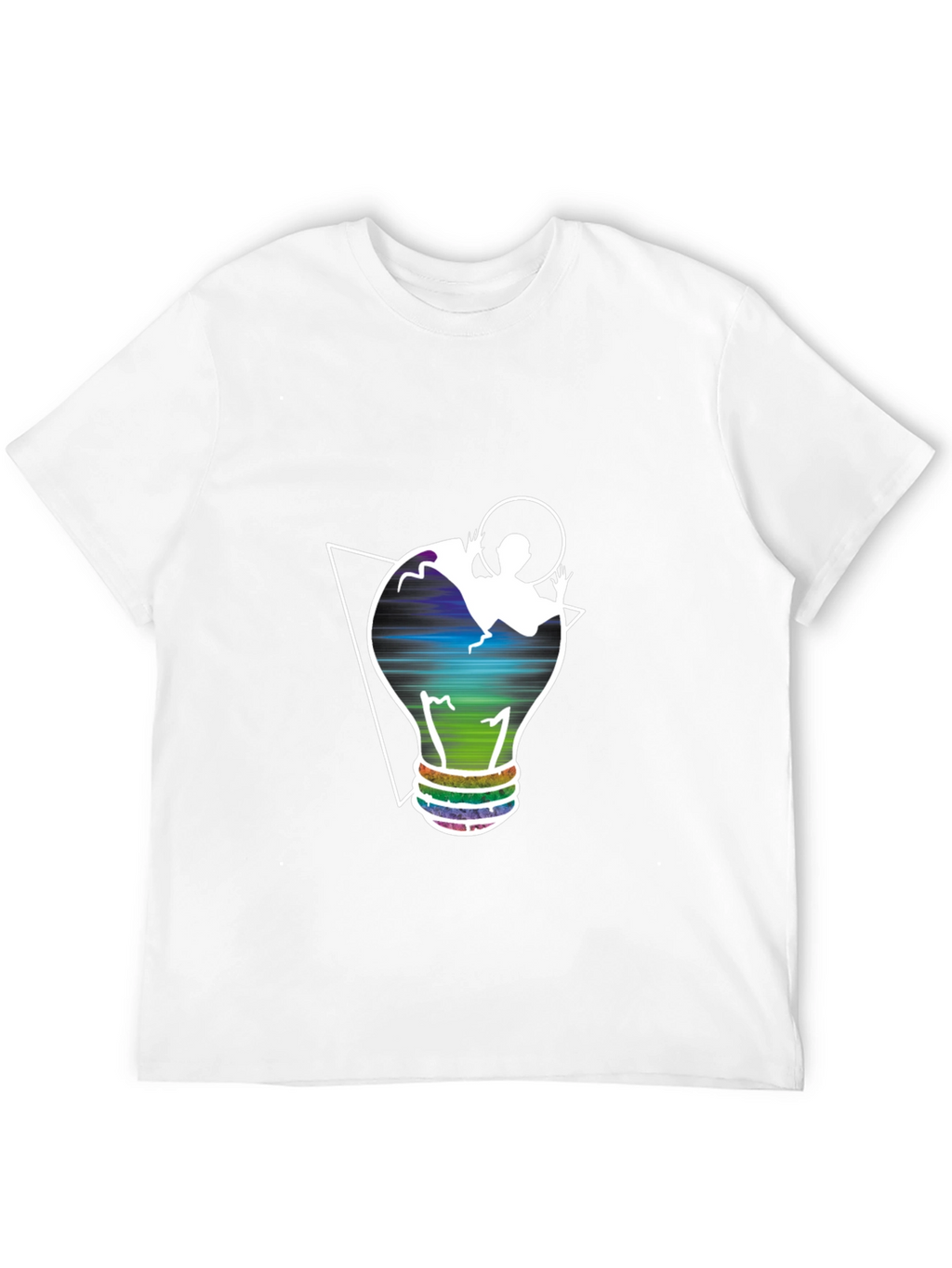 Unique Graphic Tee - Lightbulb Design