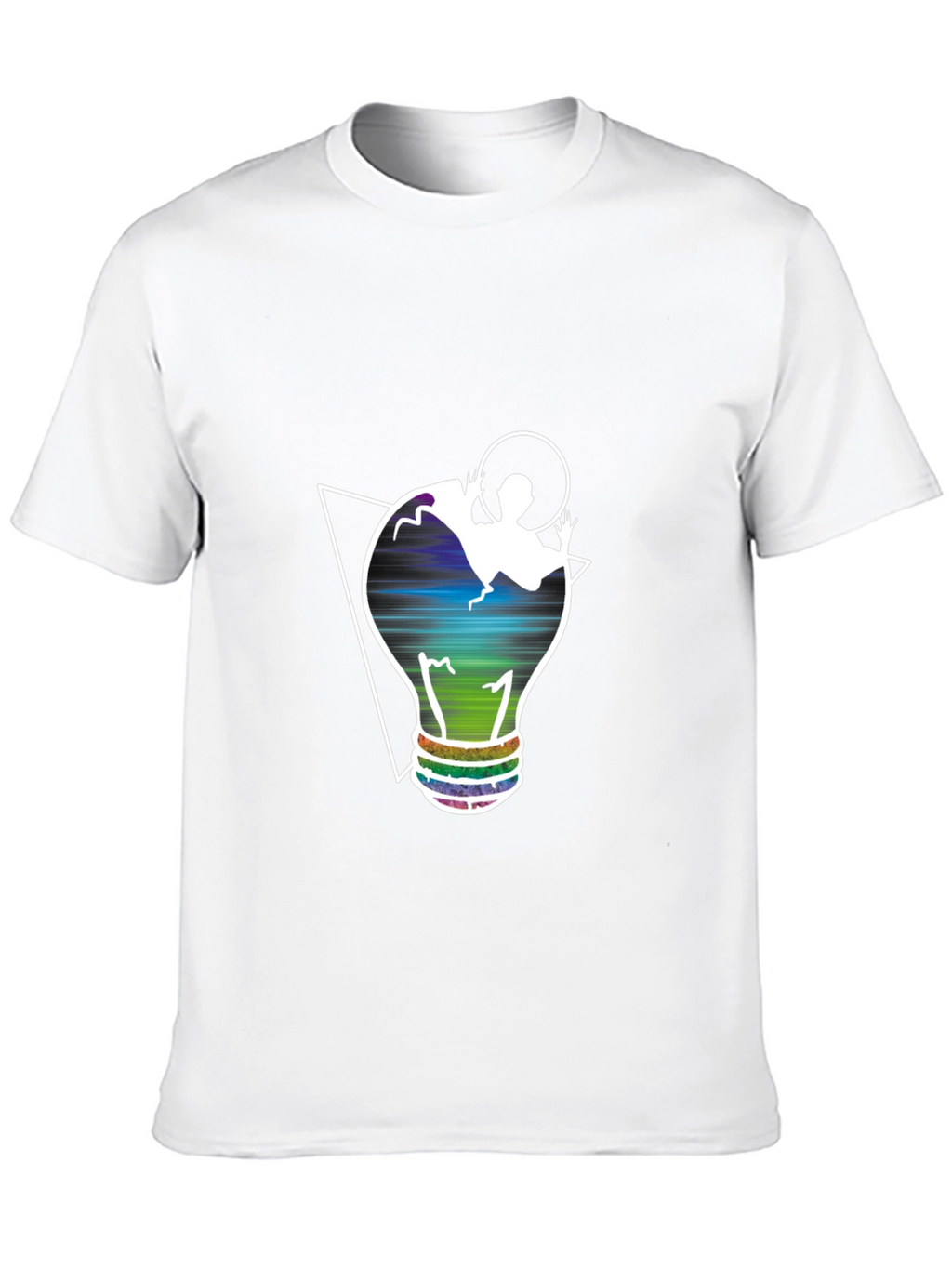 Unique Graphic Tee - Lightbulb Design