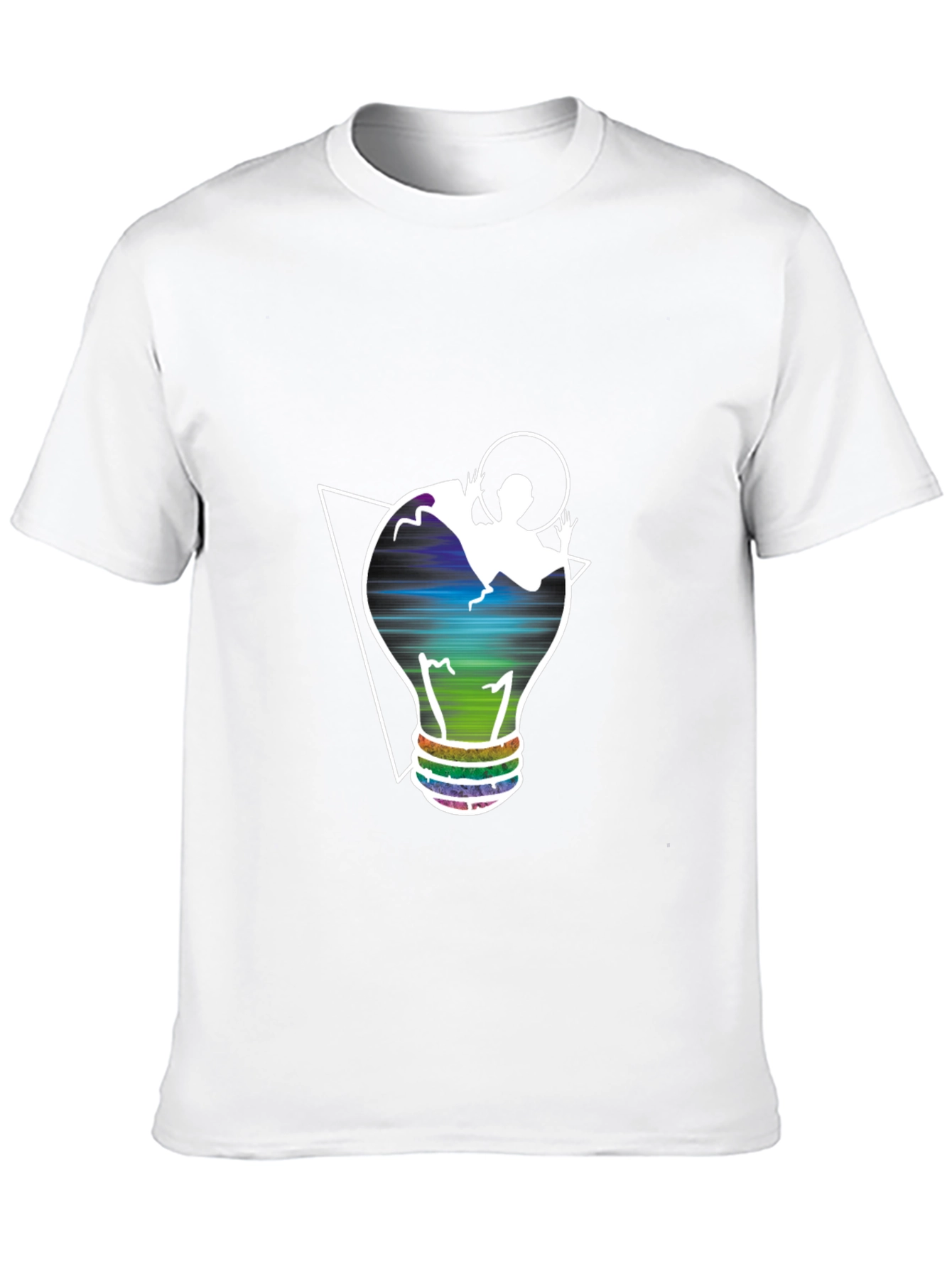 Unique Graphic Tee - Lightbulb Design