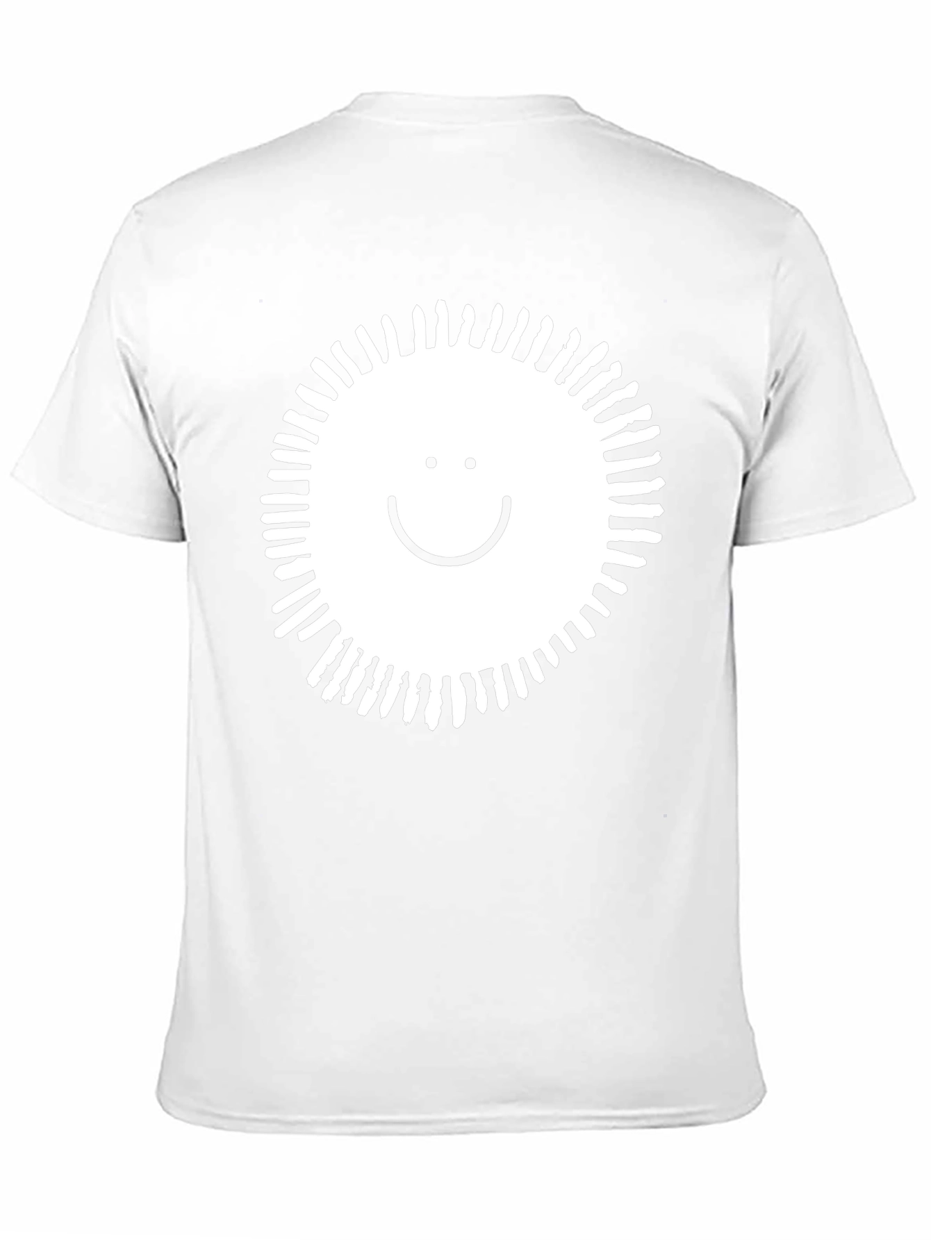 Smile Sunburst Graphic Black T-Shirt