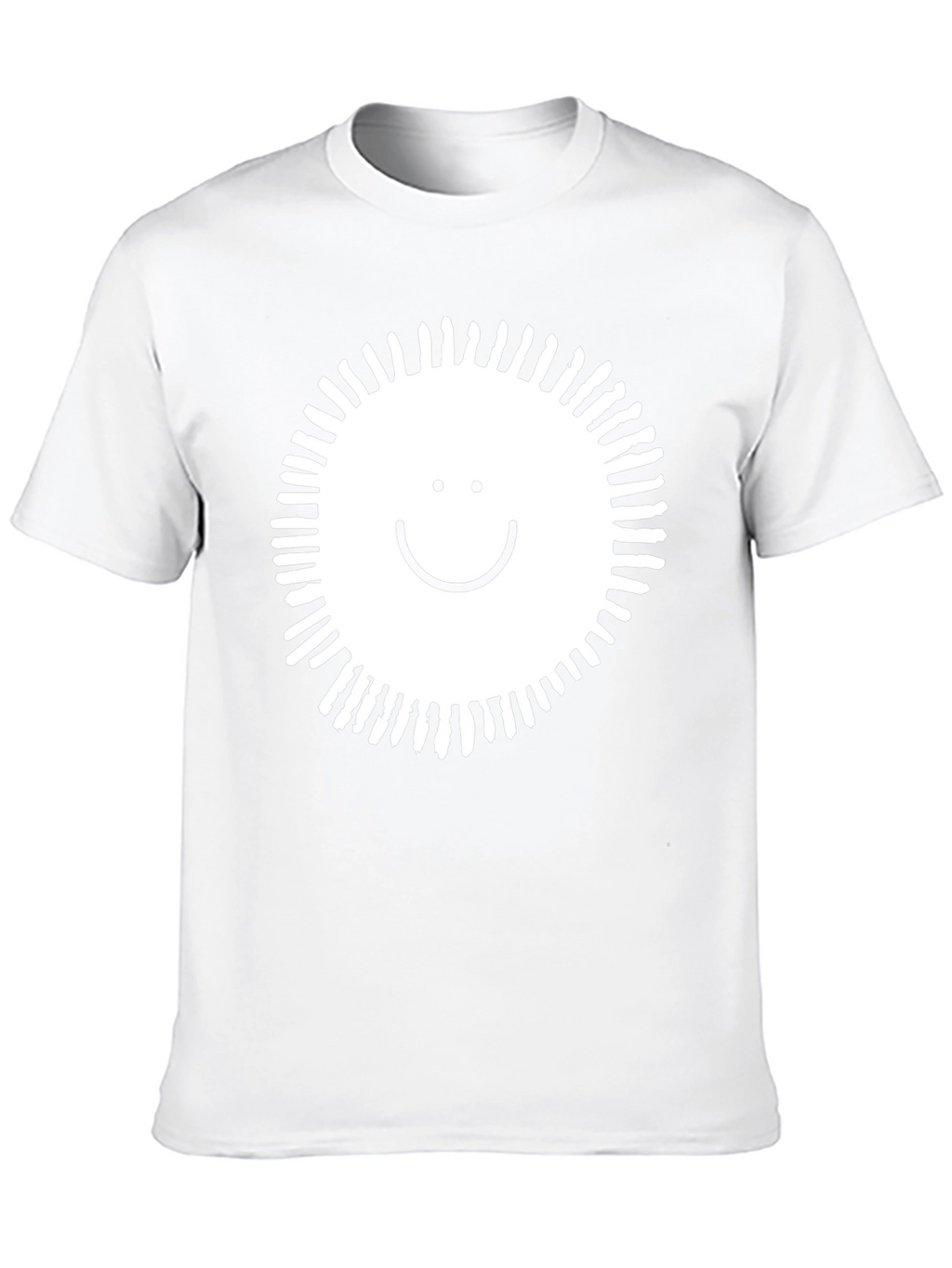 Smile Sunburst Graphic Black T-Shirt