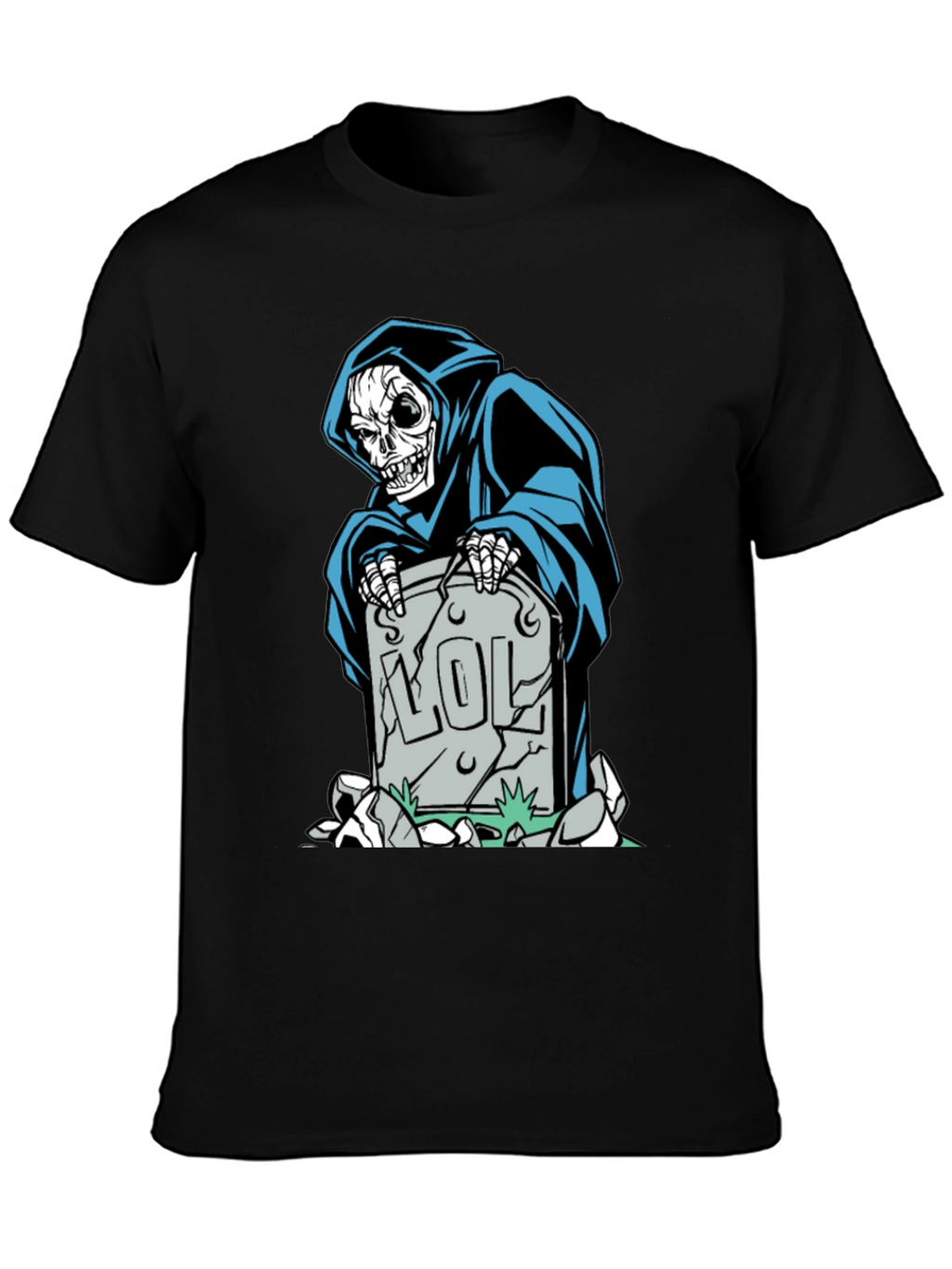 Grim Reaper LOL Tombstone Graphic Tee