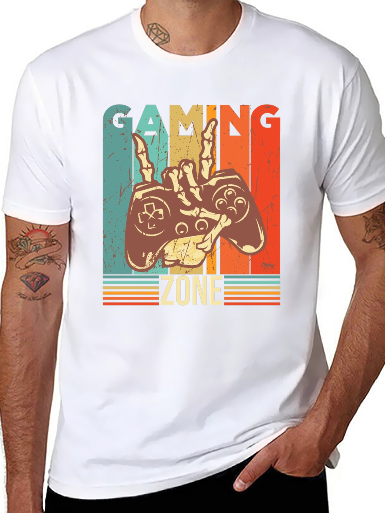 Gaming Zone Graphic Tee - Retro Gamer Style