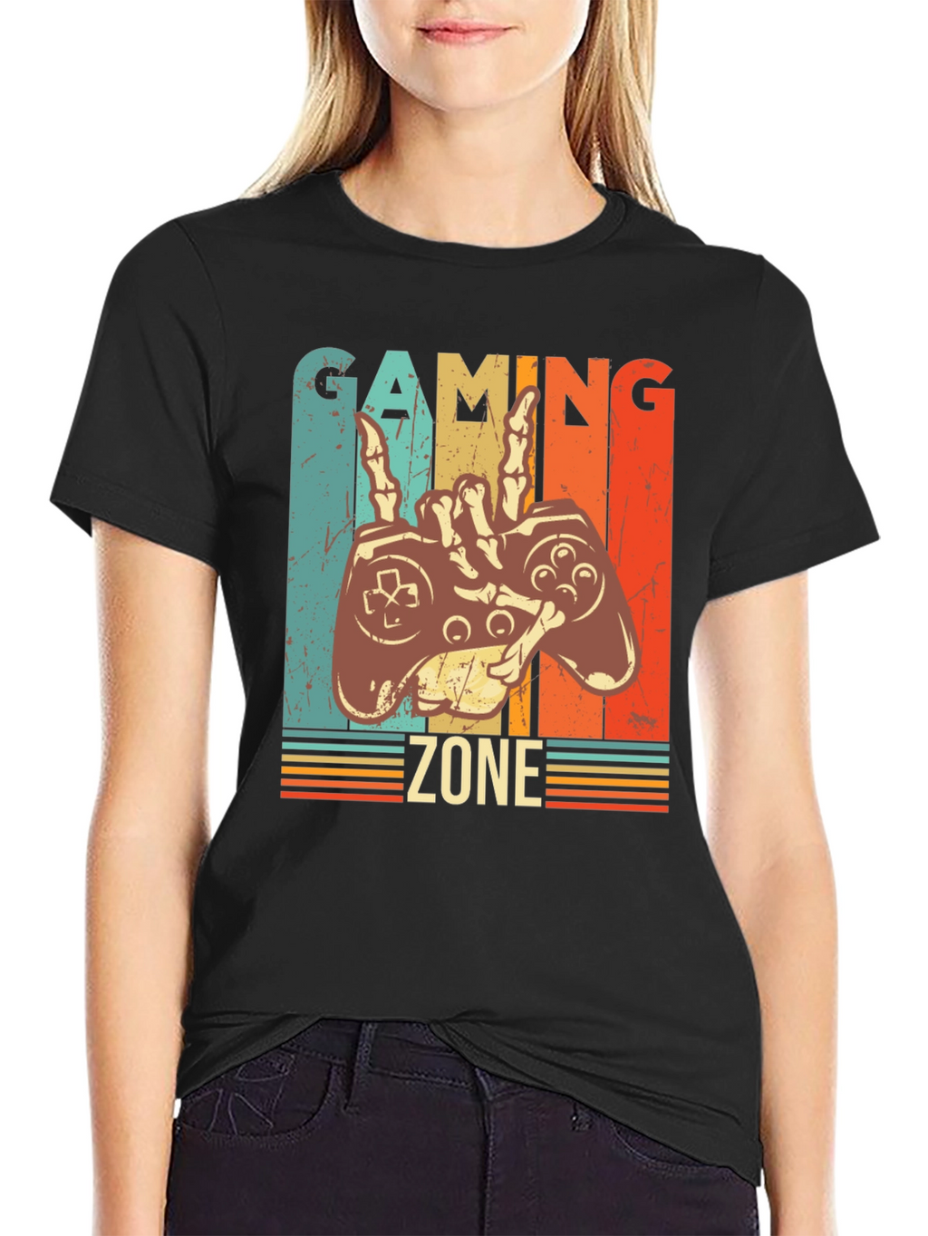 Gaming Zone Graphic Tee - Retro Gamer Style