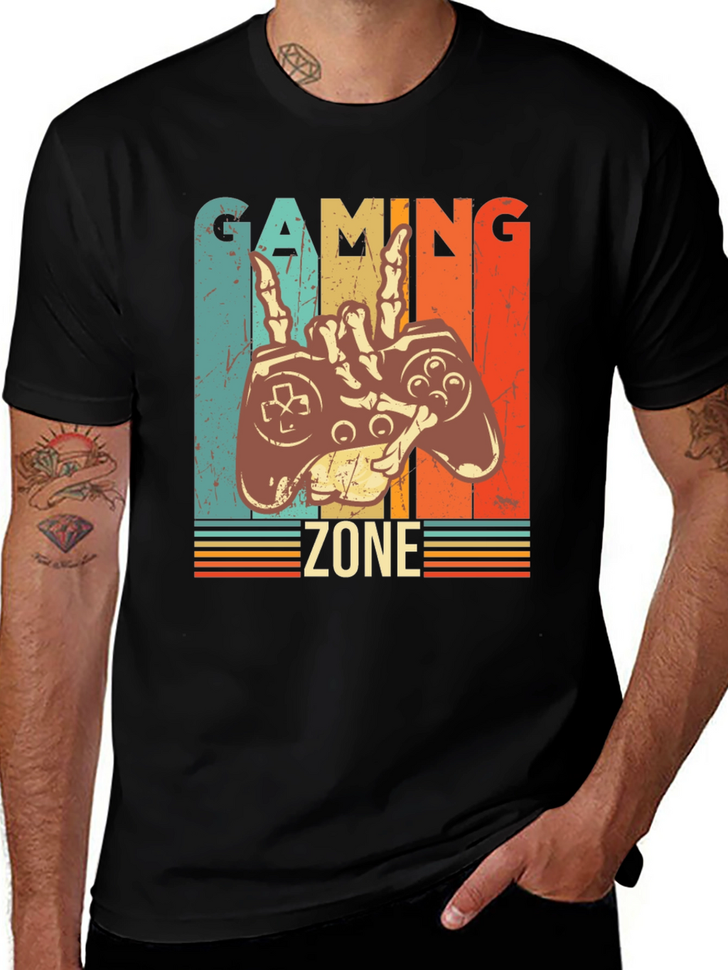 Gaming Zone Graphic Tee - Retro Gamer Style