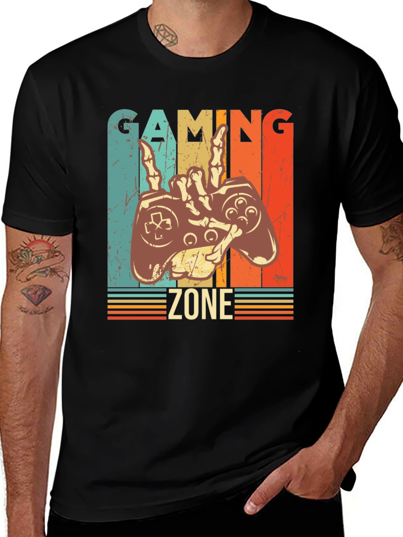 Gaming Zone Graphic Tee - Retro Gamer Style