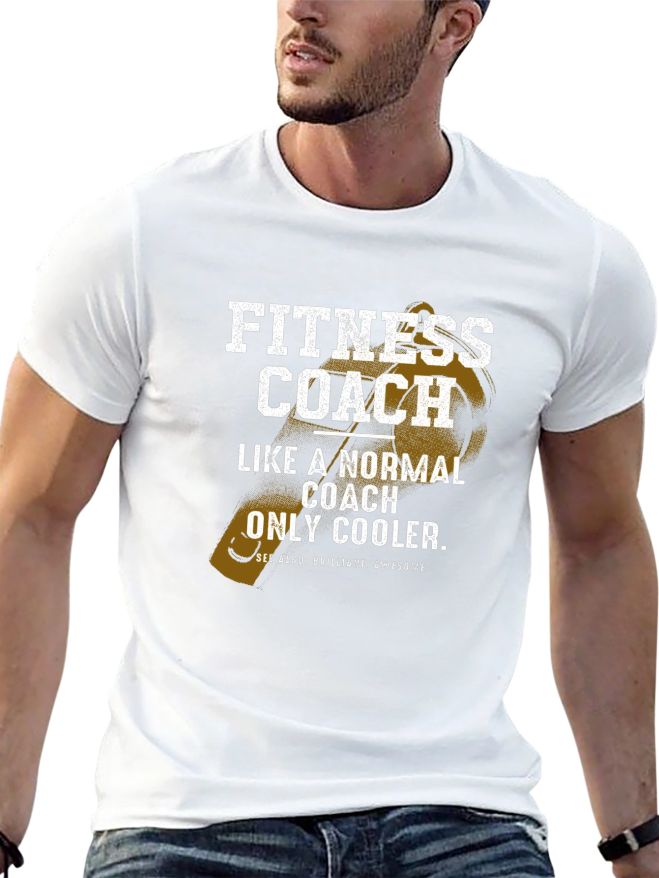 Fitness Coach T-Shirt - Like a Normal Coach Only Cooler