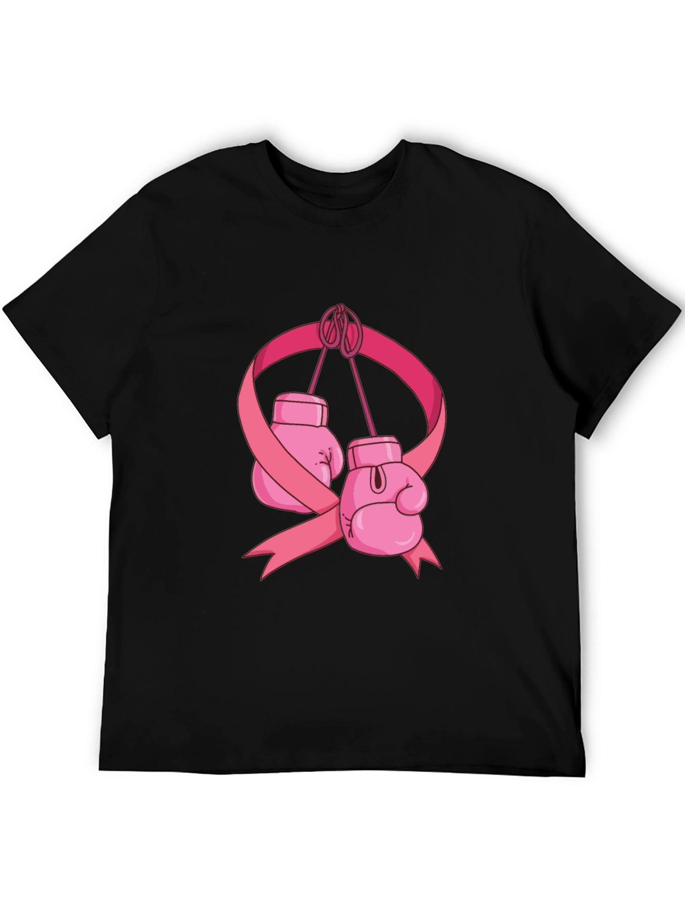 Boxing Gloves Breast Cancer Awareness T-Shirt