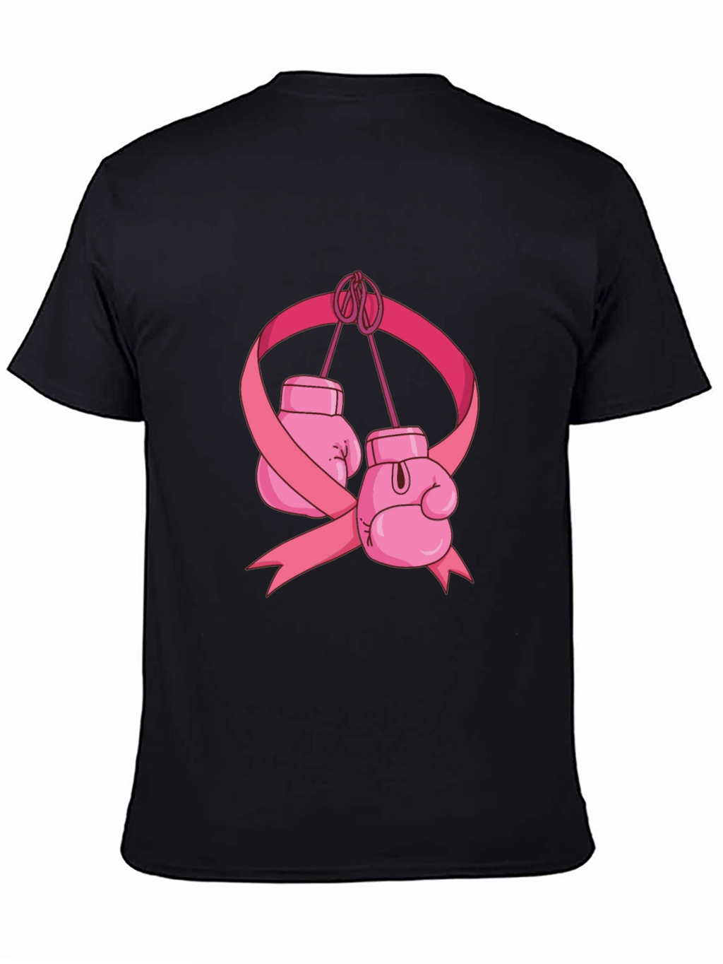 Boxing Gloves Breast Cancer Awareness T-Shirt