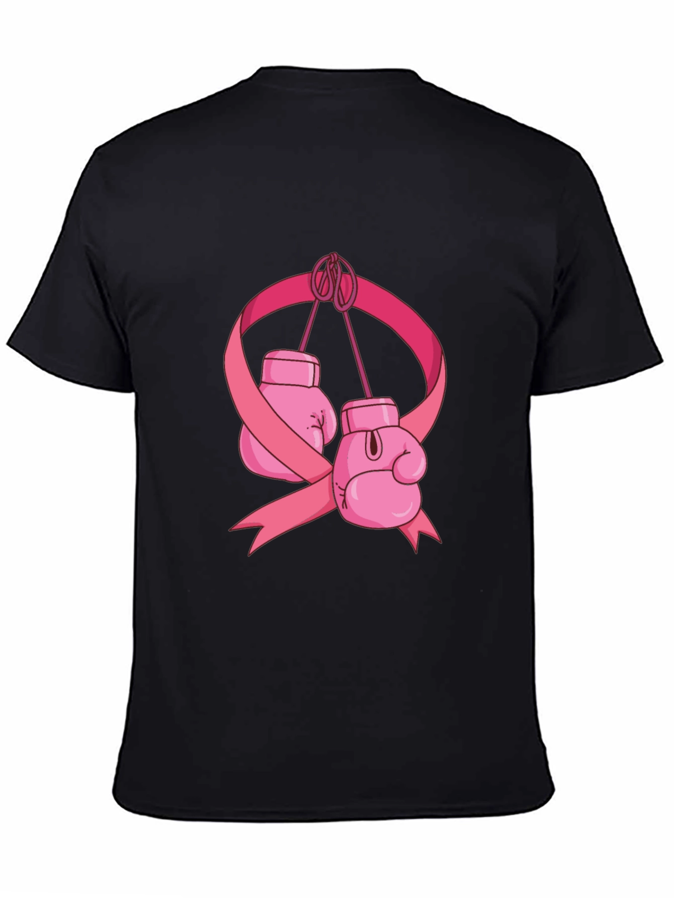 Boxing Gloves Breast Cancer Awareness T-Shirt