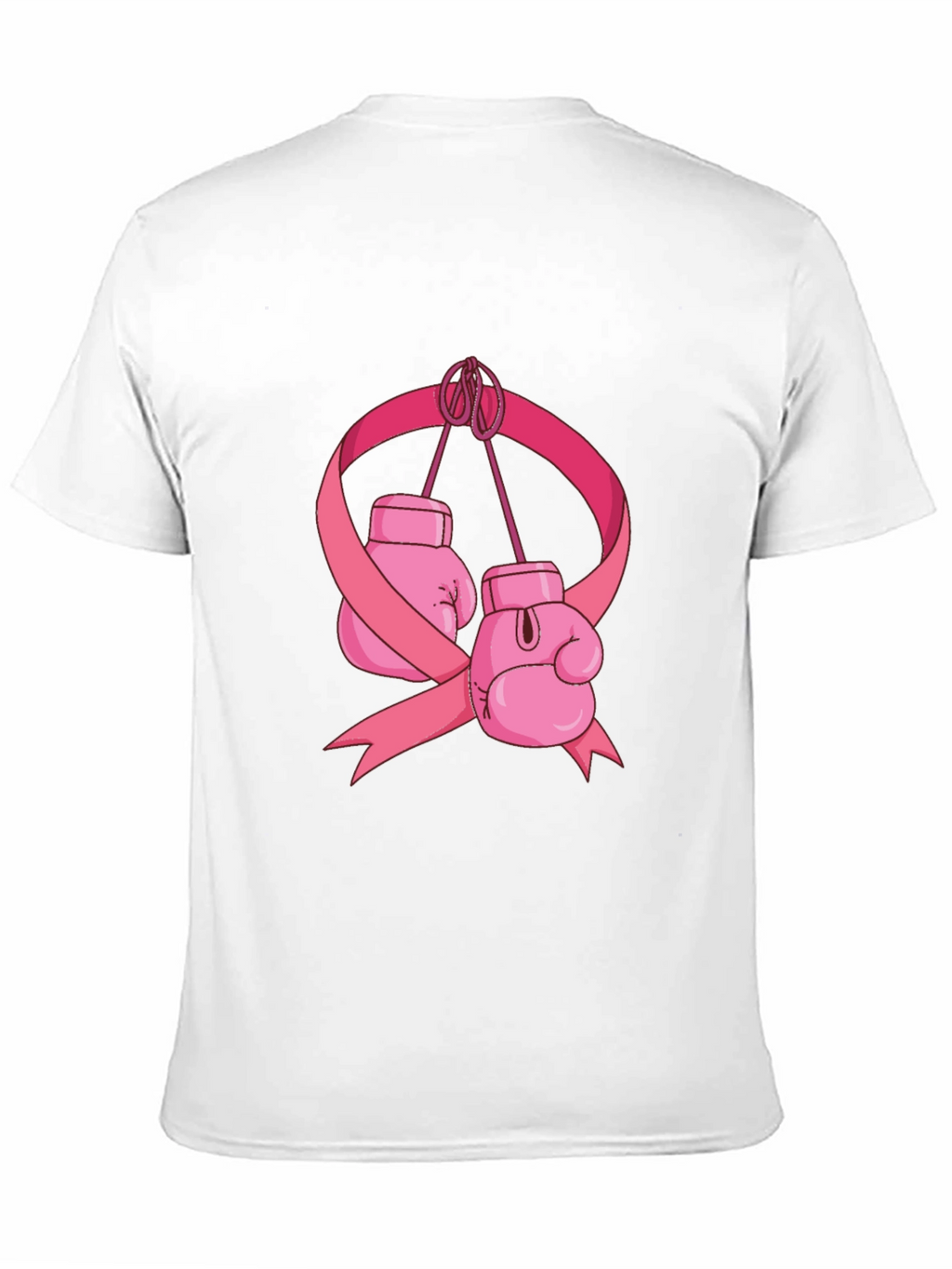 Boxing Gloves Breast Cancer Awareness T-Shirt