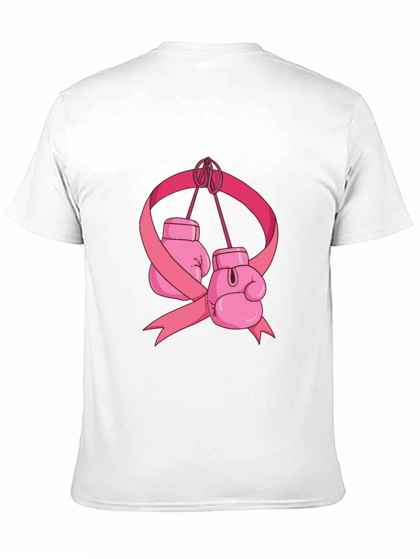 Boxing Gloves Breast Cancer Awareness T-Shirt