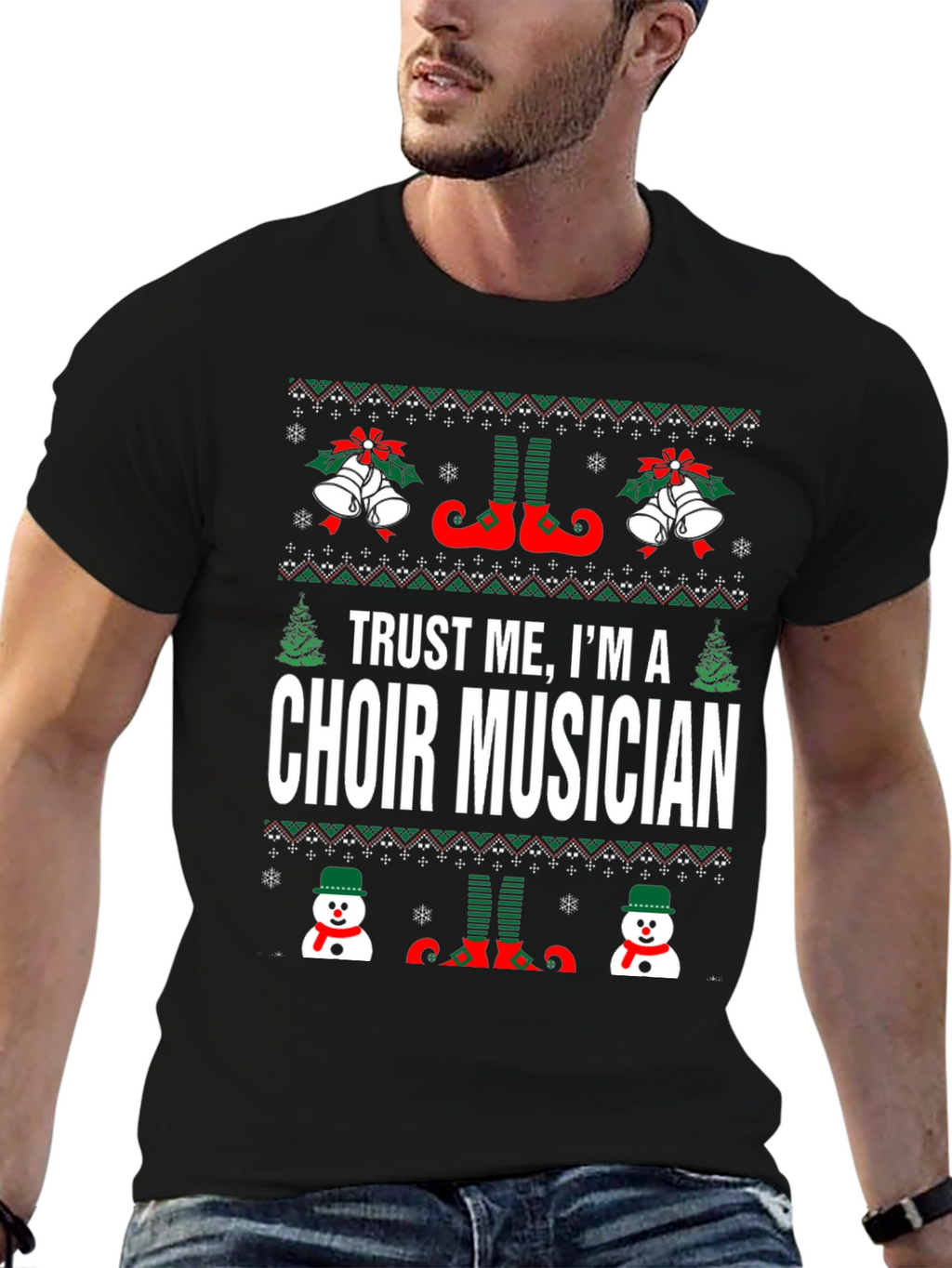 Trust Me Im A Choir Musician Ugly Christmas T-Shirt