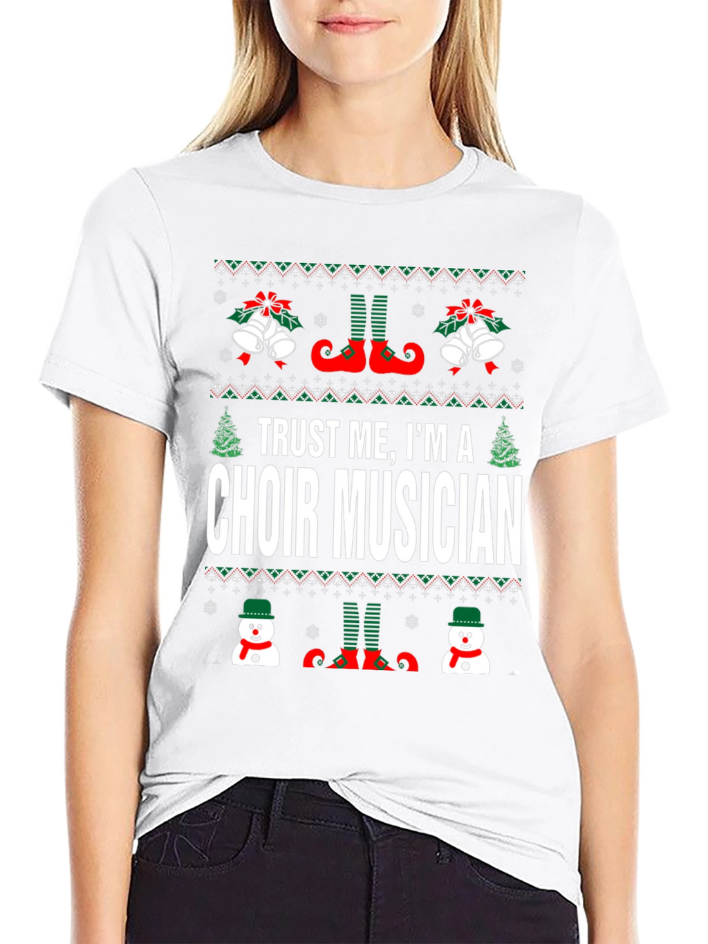 Trust Me Im A Choir Musician Ugly Christmas T-Shirt