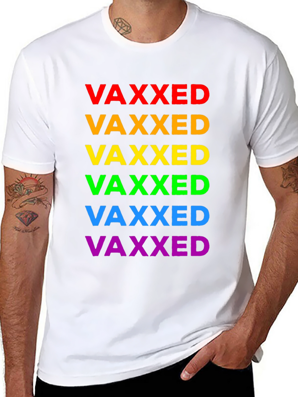 Vaxxed Rainbow Pride T-Shirt