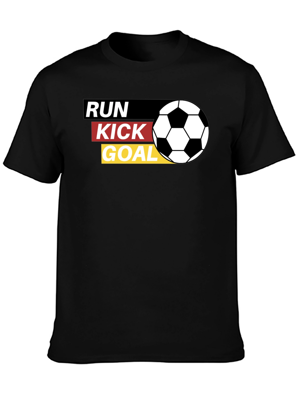 Run Kick Goal Soccer T-Shirt
