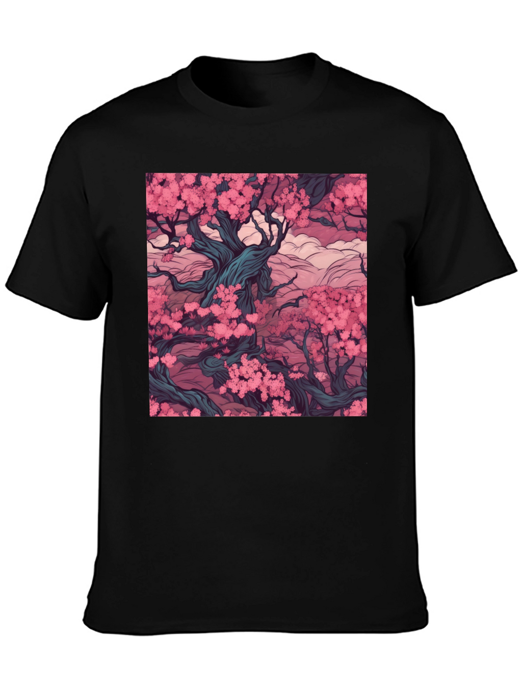 Blossom Tree Black T-Shirt