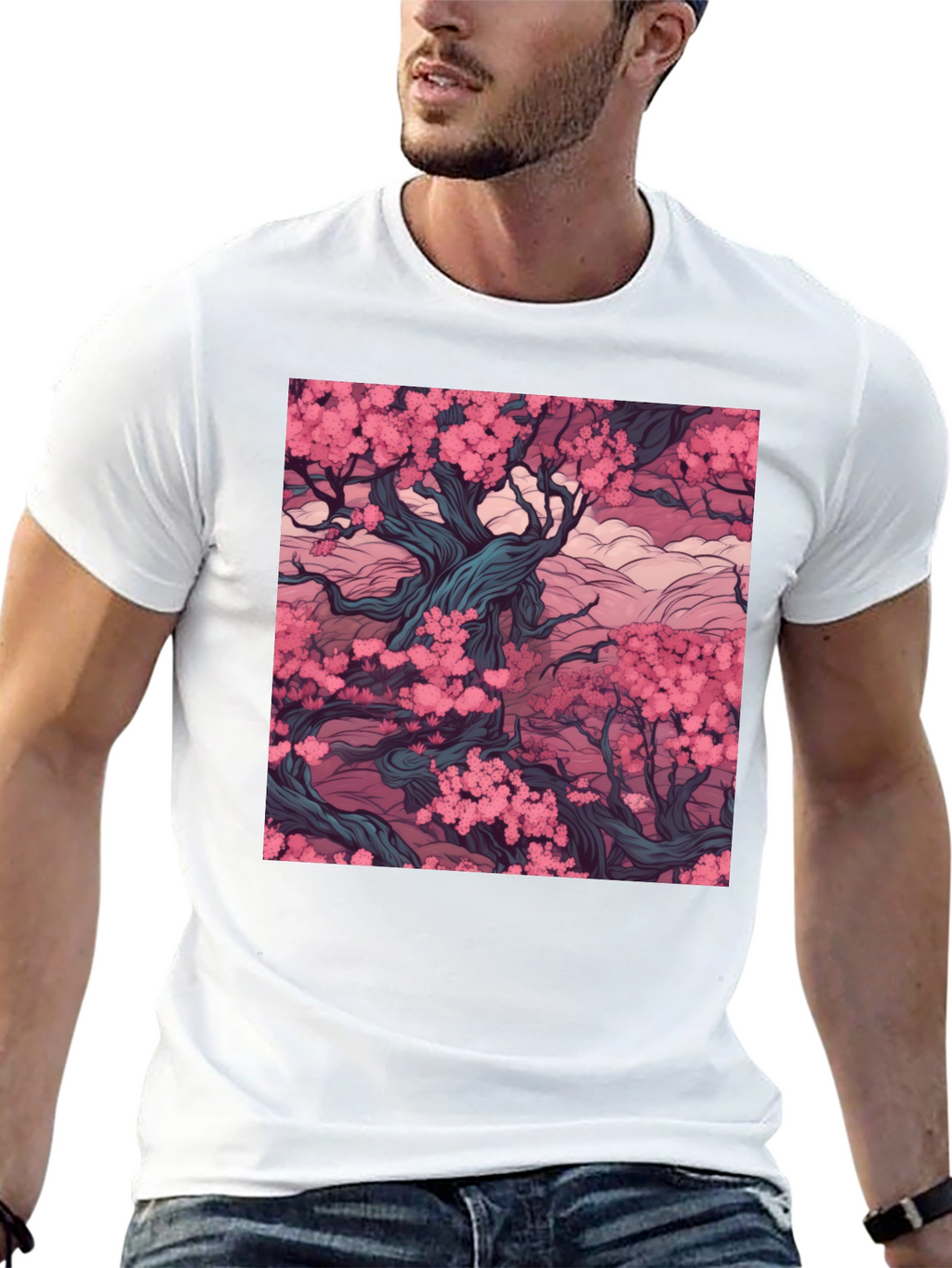 Blossom Tree Black T-Shirt
