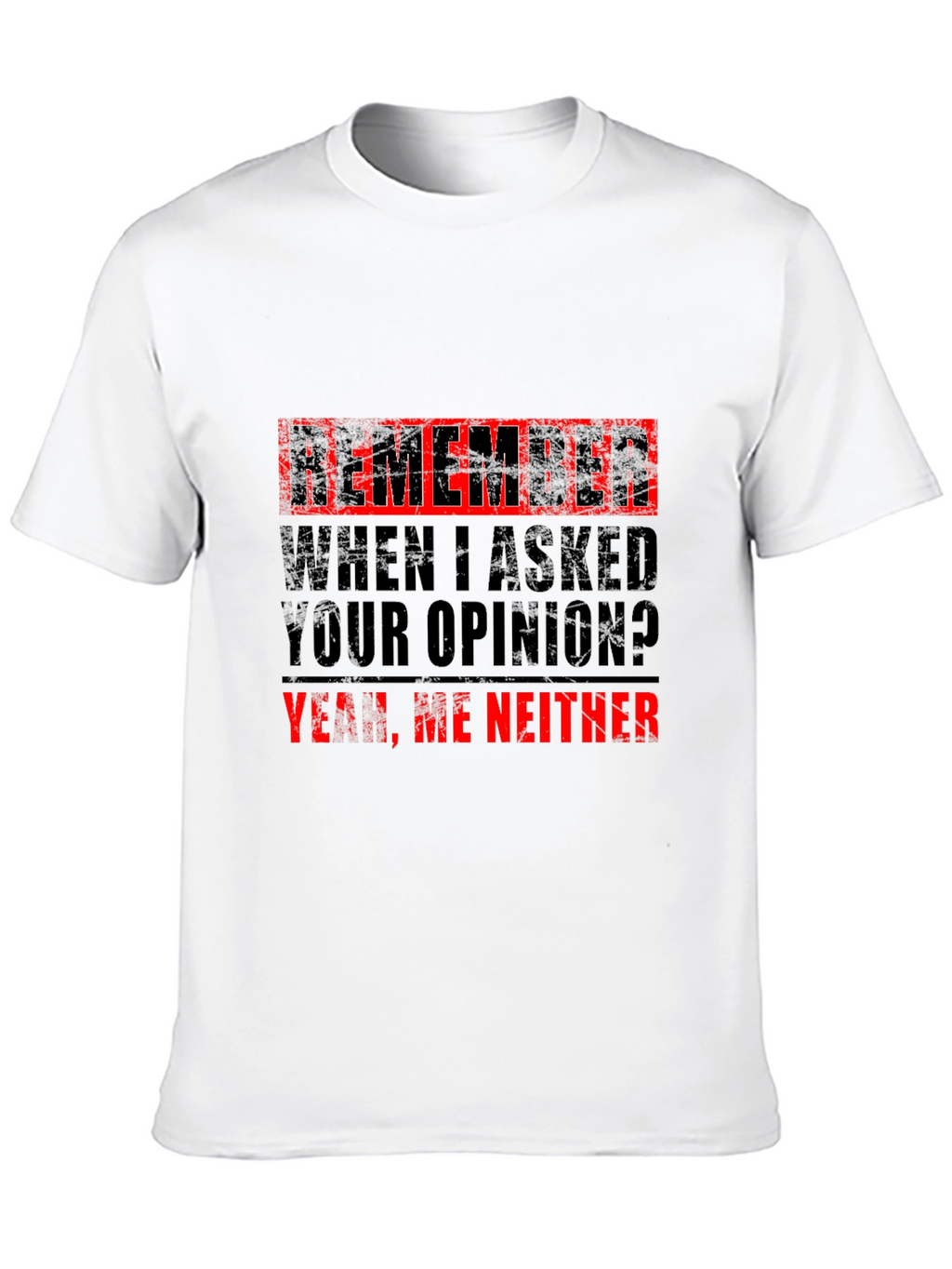 Funny Sarcastic Opinion T-Shirt