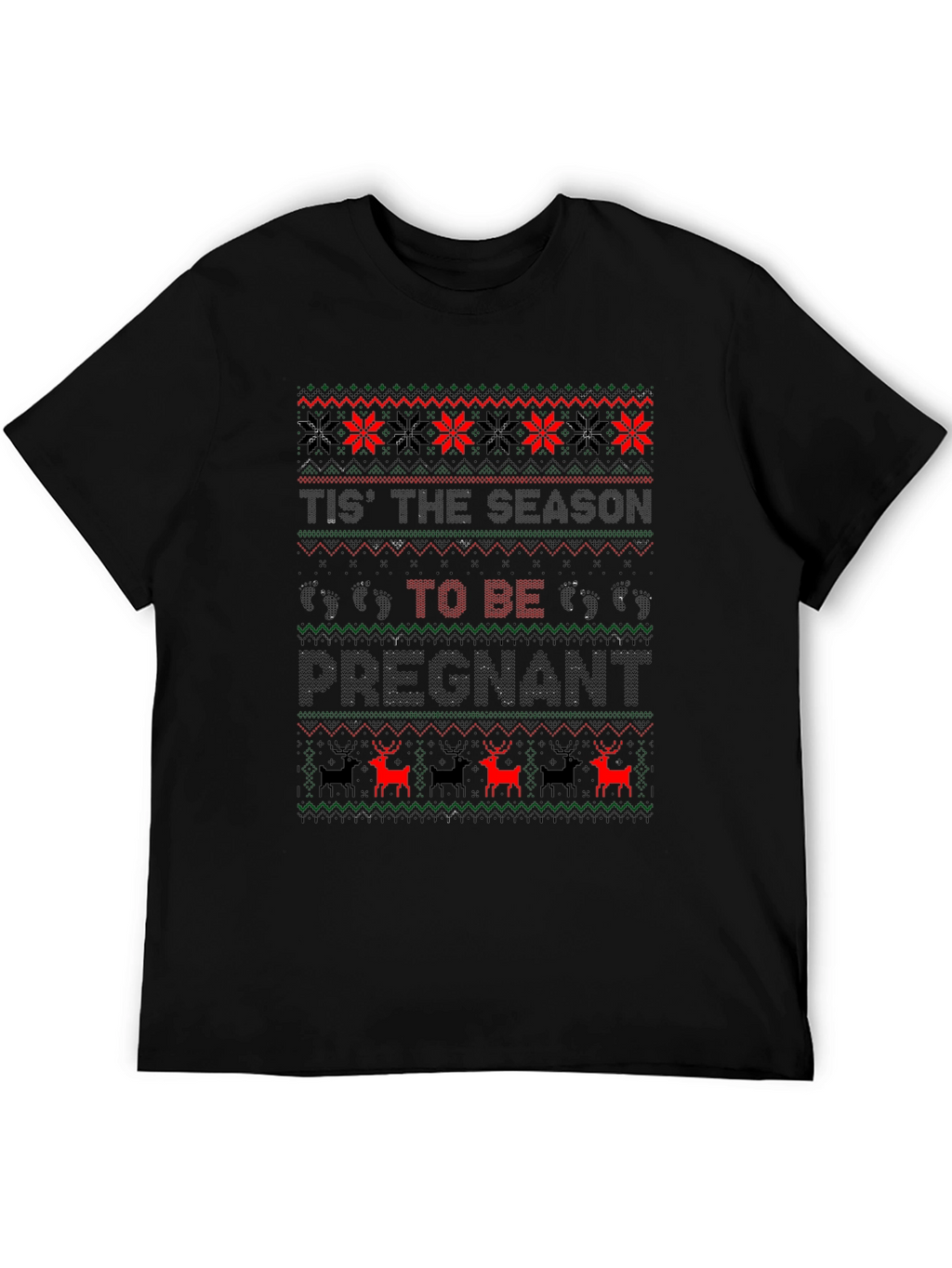 Ugly Christmas Pregnancy T-Shirt