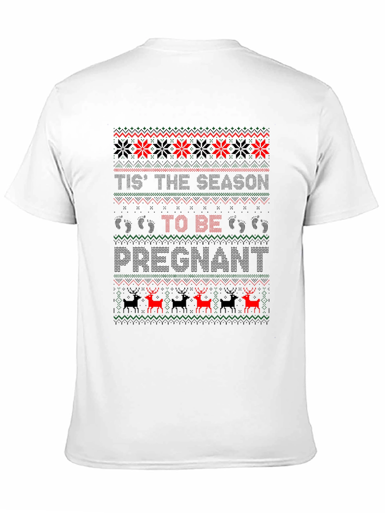 Ugly Christmas Pregnancy T-Shirt