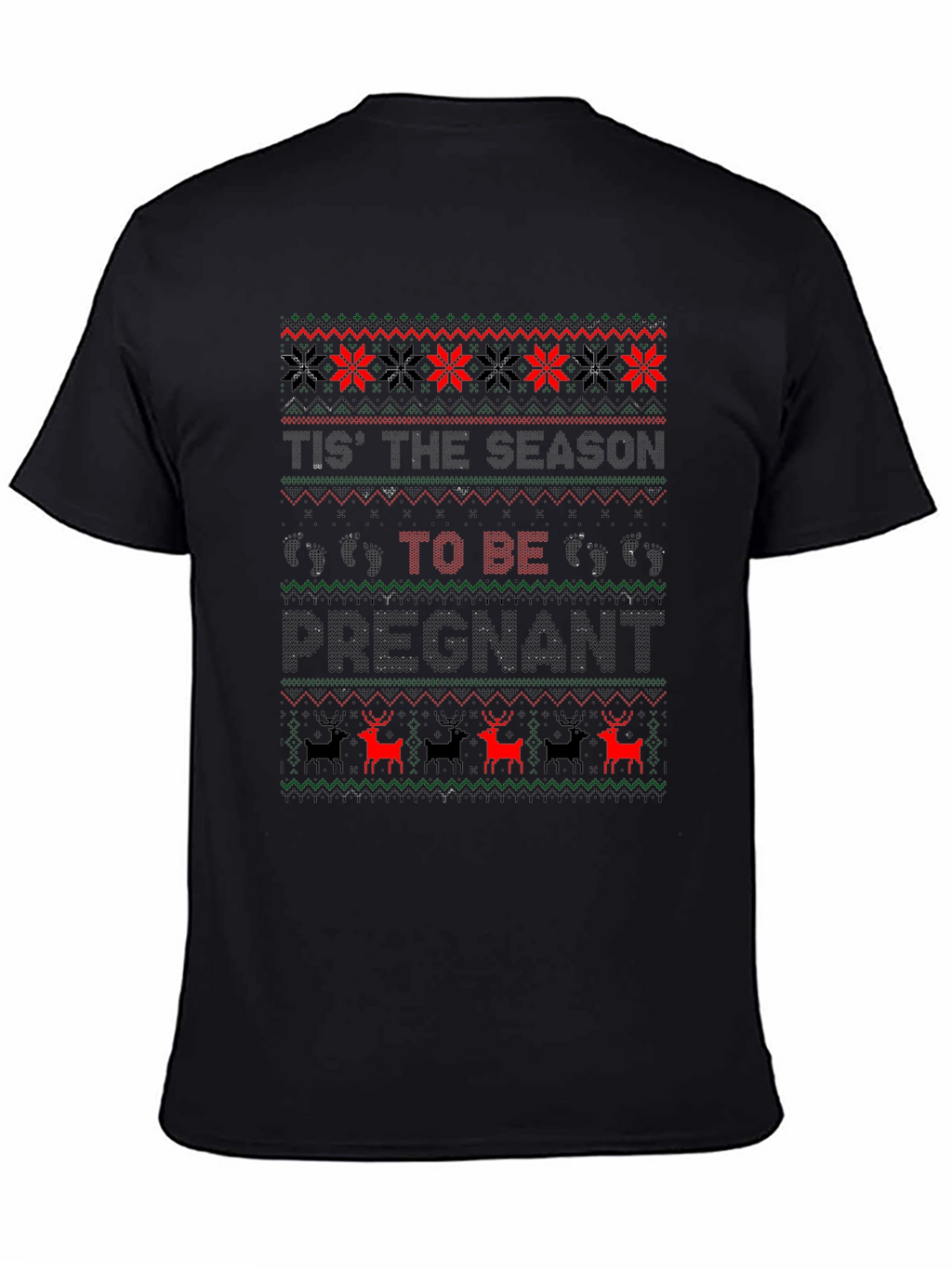 Ugly Christmas Pregnancy T-Shirt