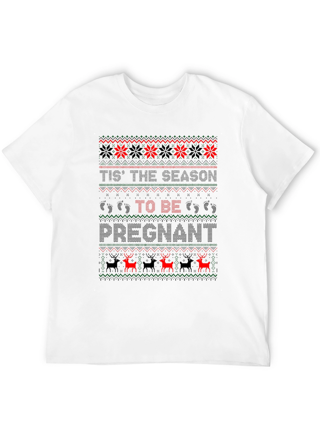 Ugly Christmas Pregnancy T-Shirt