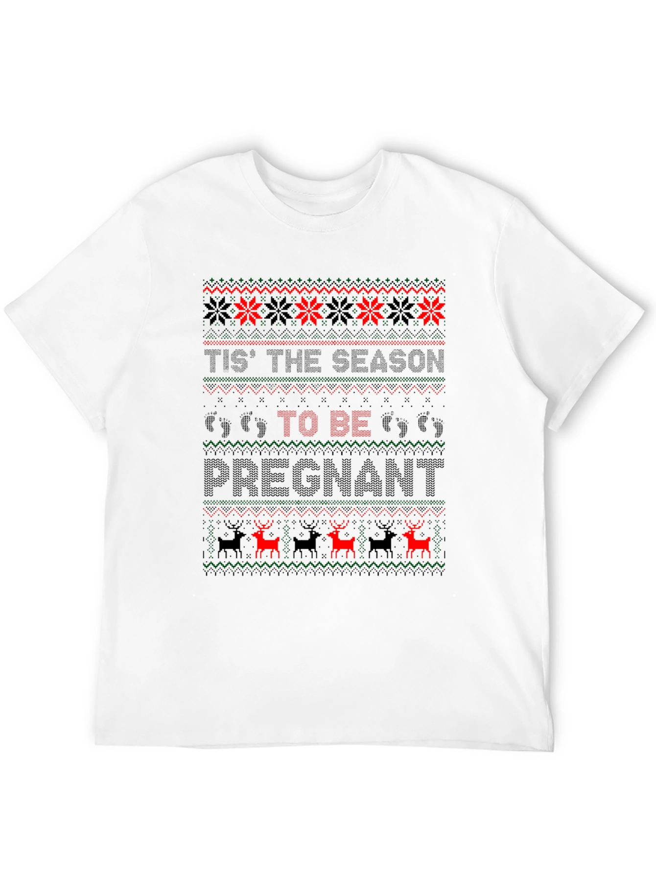 Ugly Christmas Pregnancy T-Shirt