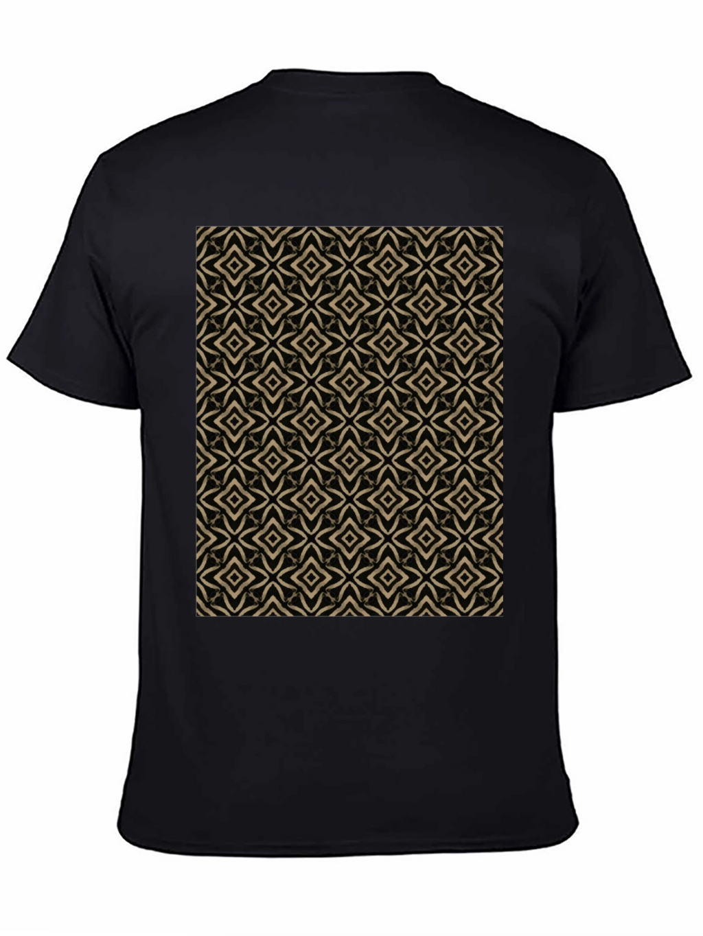 Geometric Pattern Black T-Shirt