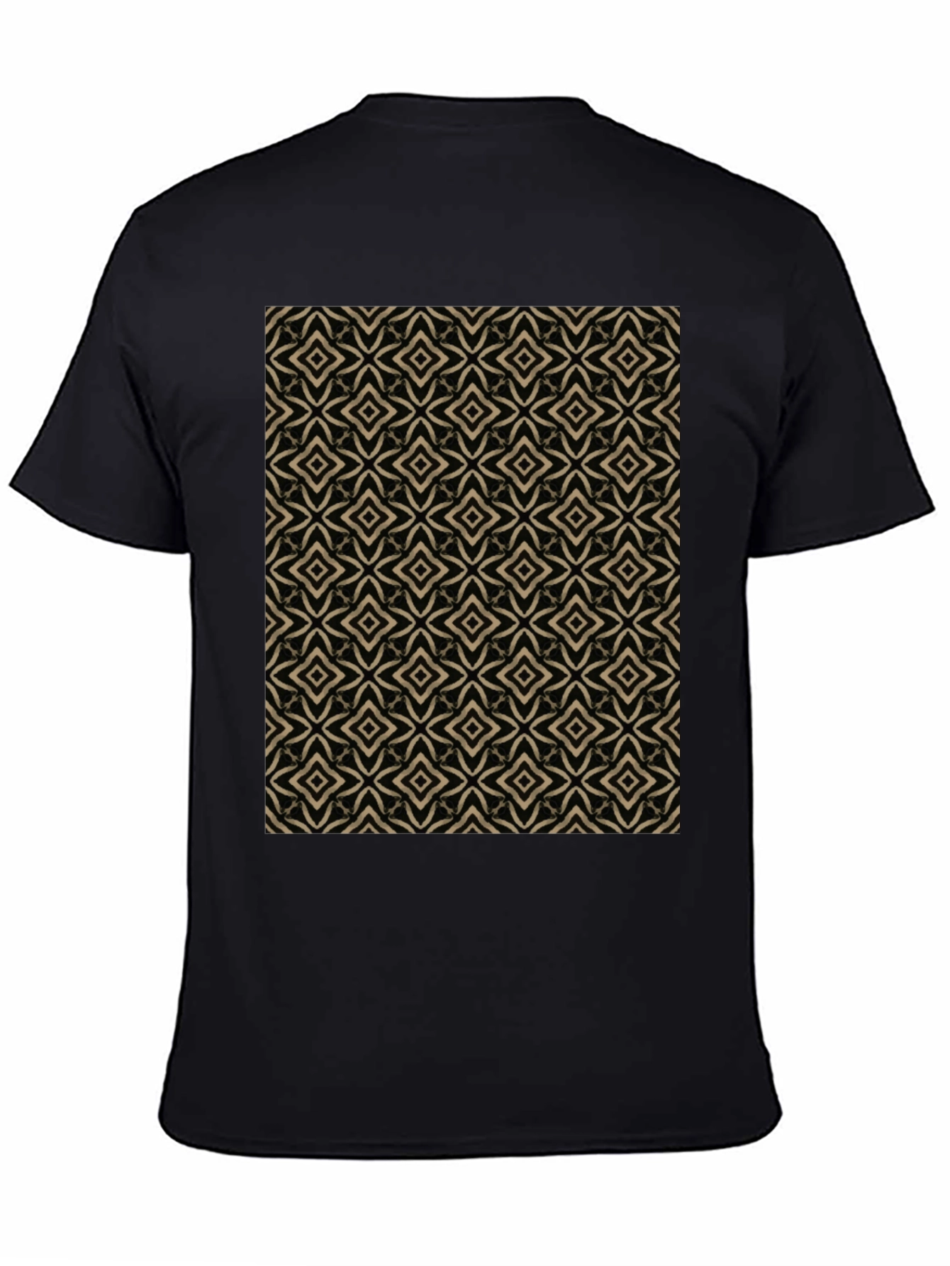 Geometric Pattern Black T-Shirt